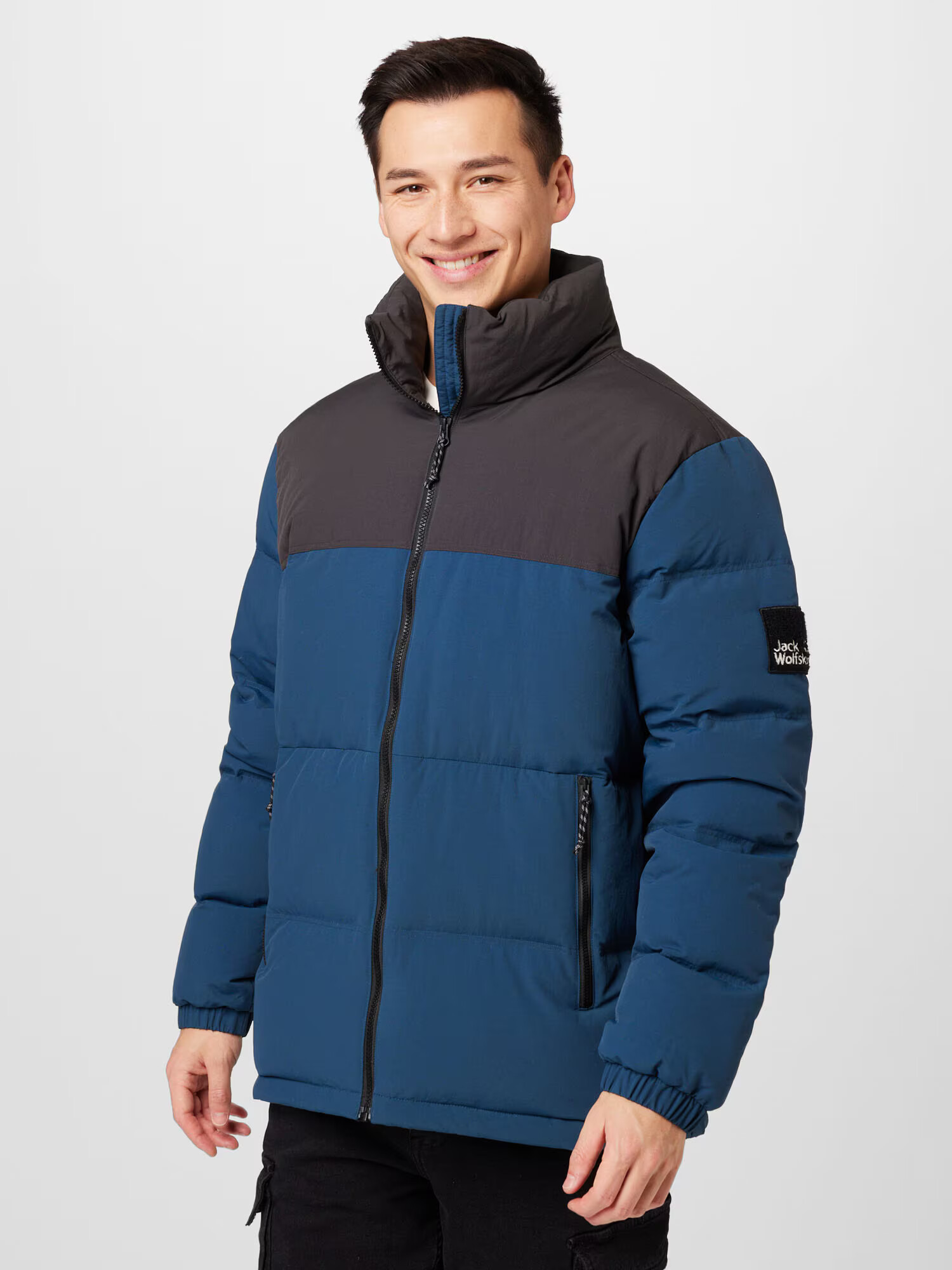 JACK WOLFSKIN Geacă outdoor 'ALEX' albastru marin / negru - Pled.ro