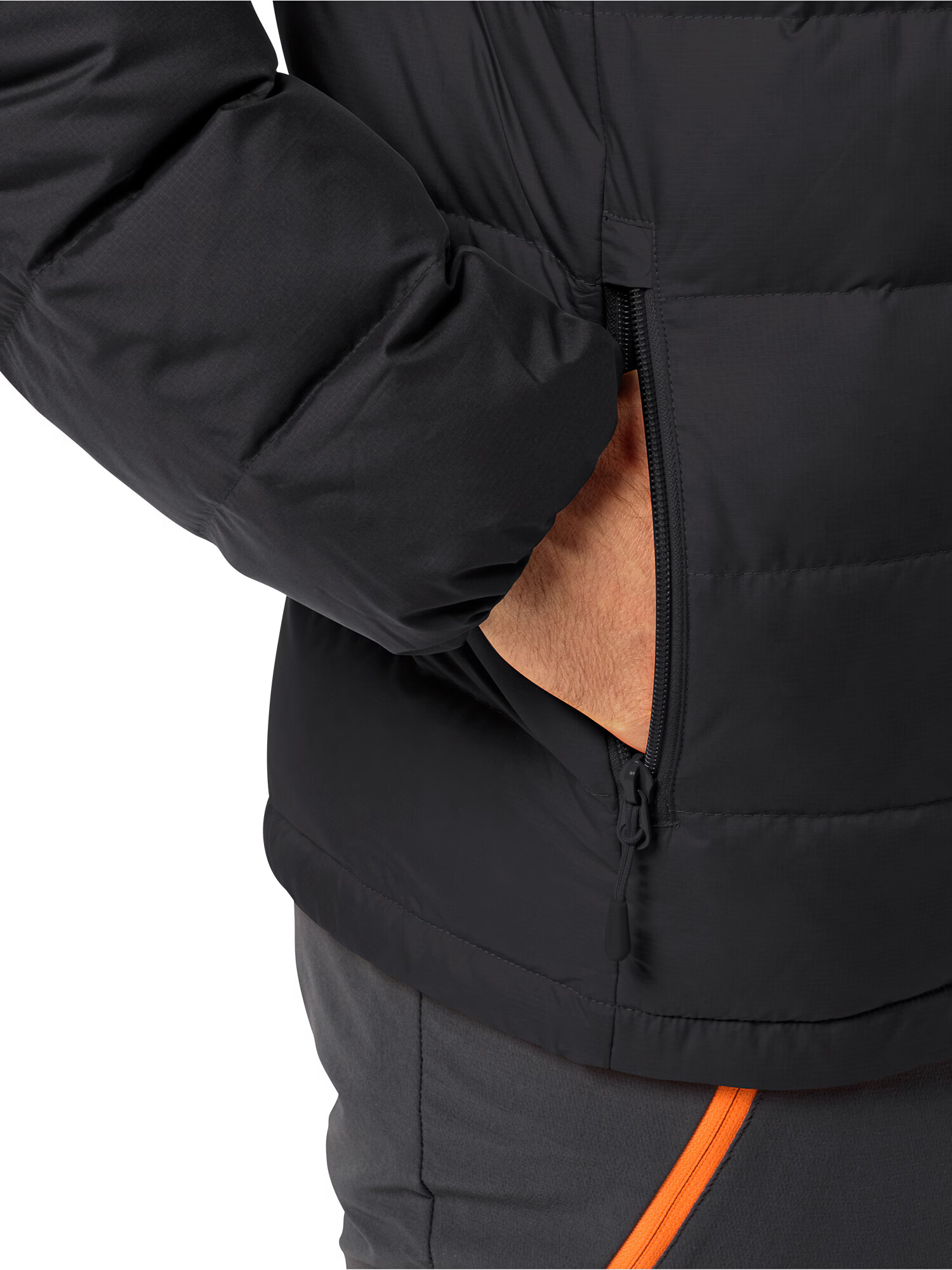 JACK WOLFSKIN Geacă outdoor 'ATHER' gri / negru - Pled.ro