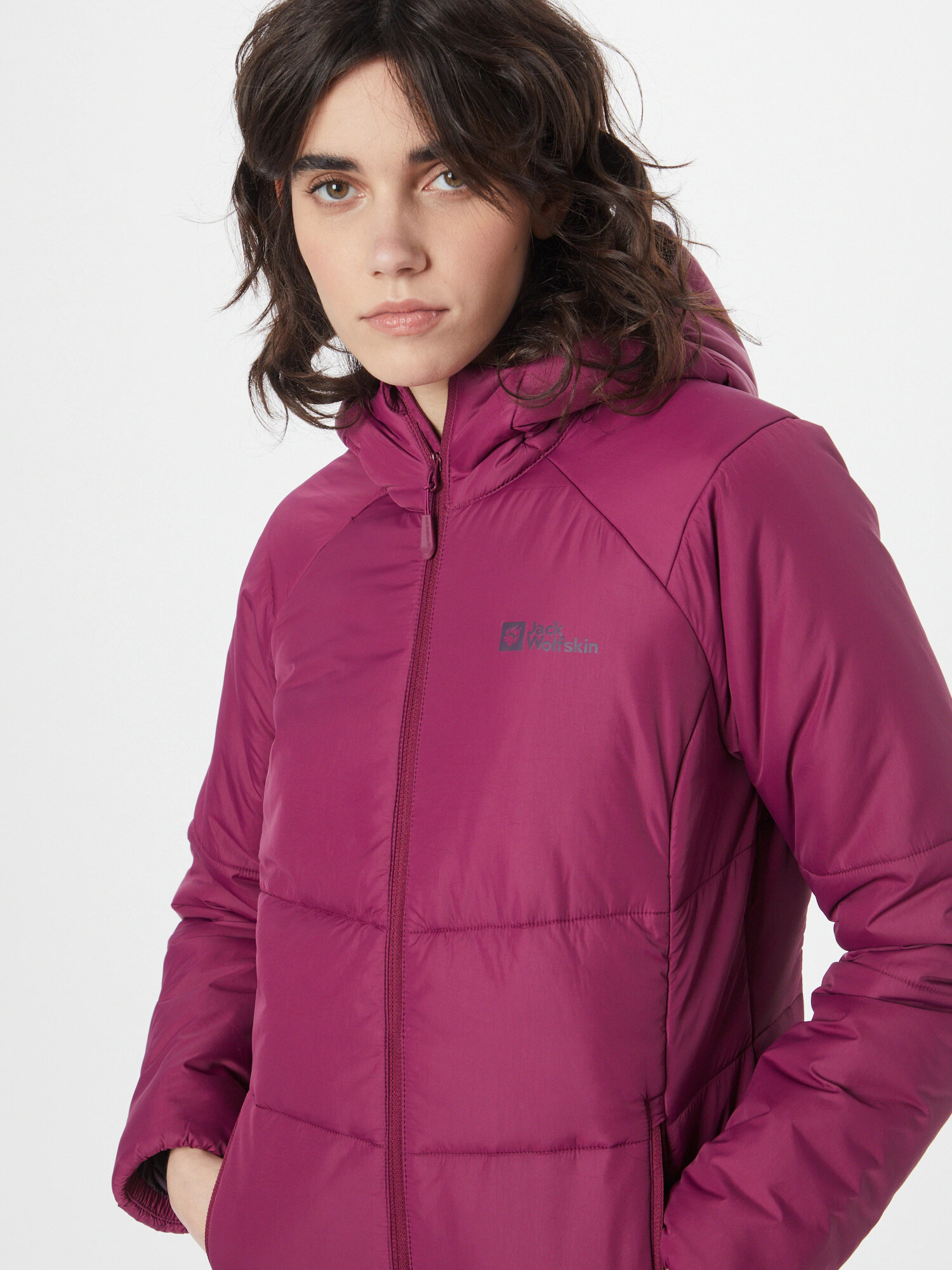 JACK WOLFSKIN Geacă outdoor 'BERGLAND' gri bazalt / mov zmeură - Pled.ro