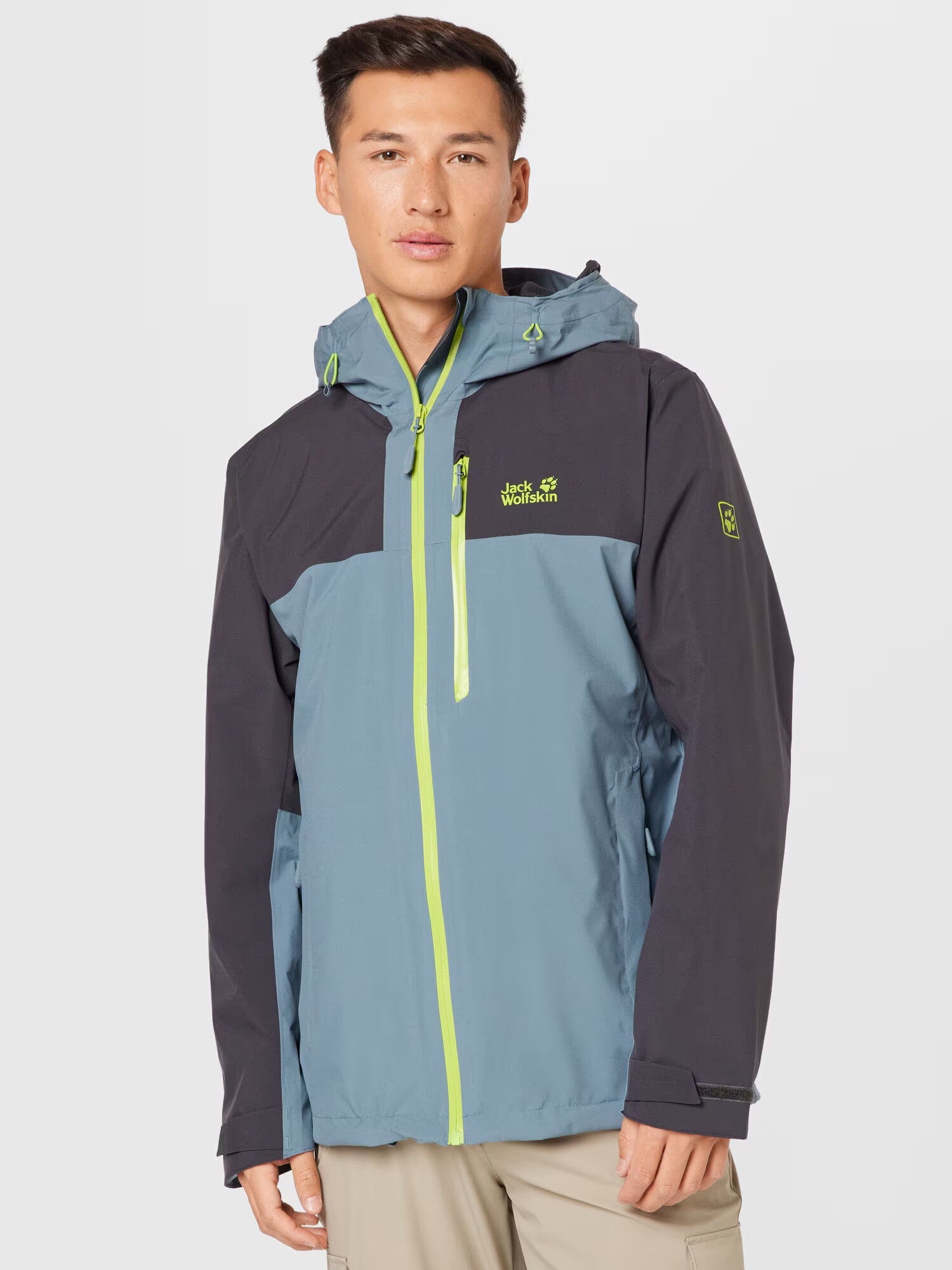 JACK WOLFSKIN Geacă outdoor galben citron / gri bazalt / negru - Pled.ro