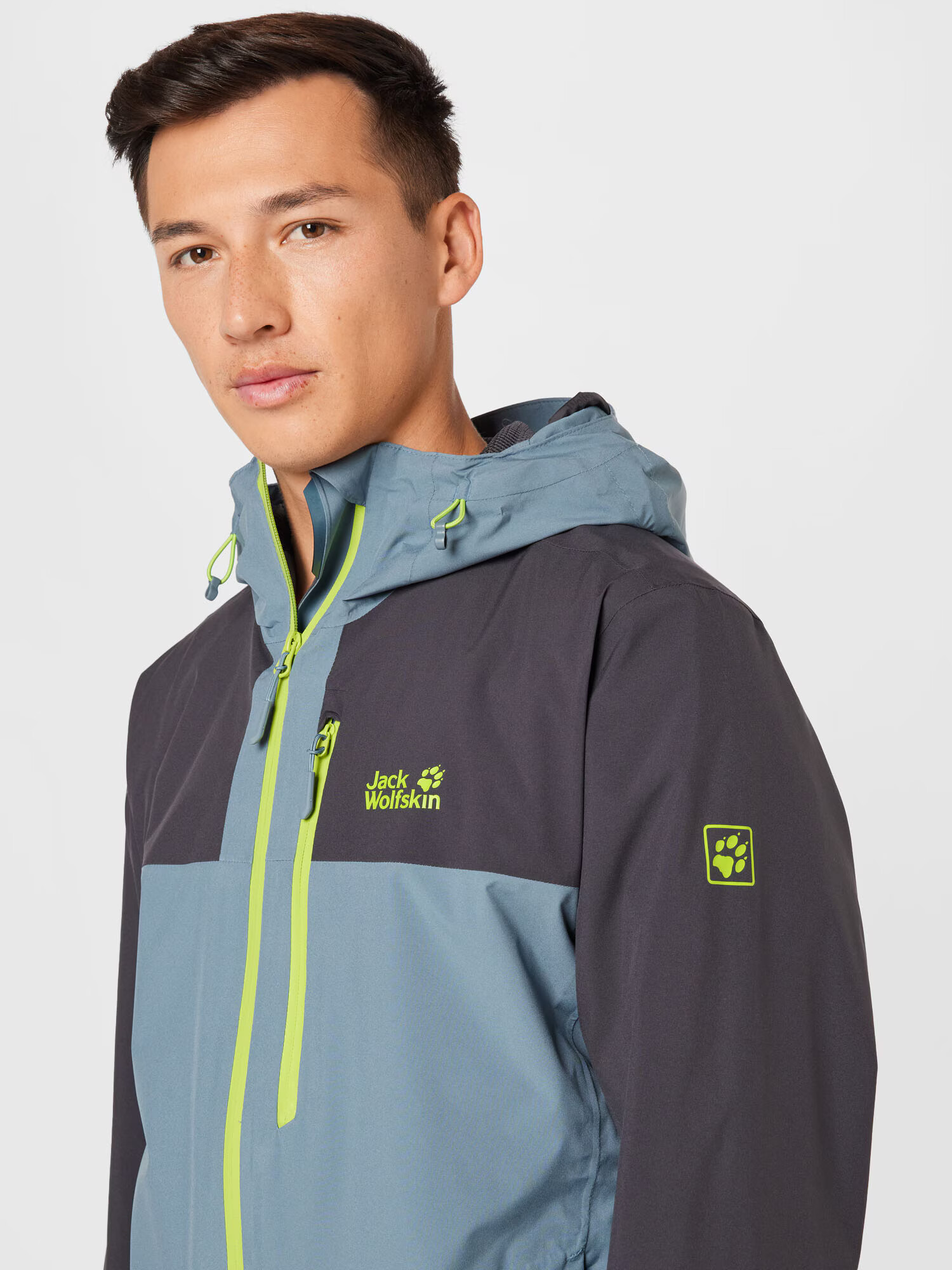 JACK WOLFSKIN Geacă outdoor galben citron / gri bazalt / negru - Pled.ro