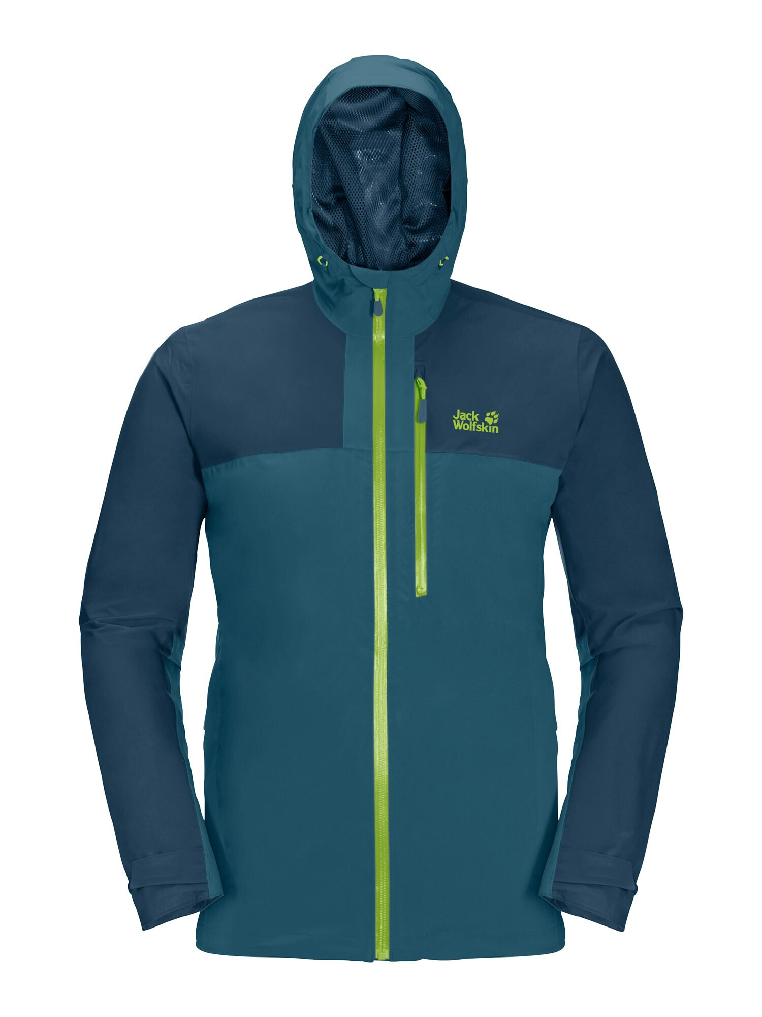 JACK WOLFSKIN Geacă outdoor 'Go Hike' cyan / verde limetă / verde petrol - Pled.ro