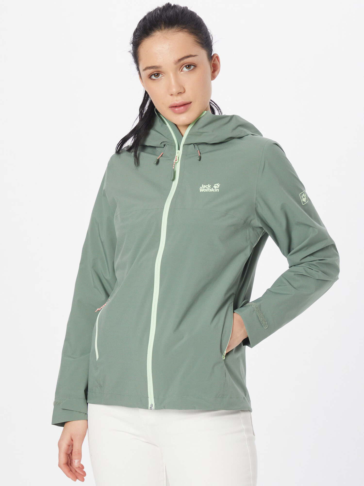 JACK WOLFSKIN Geacă outdoor 'Highest Peak' verde / verde pastel - Pled.ro