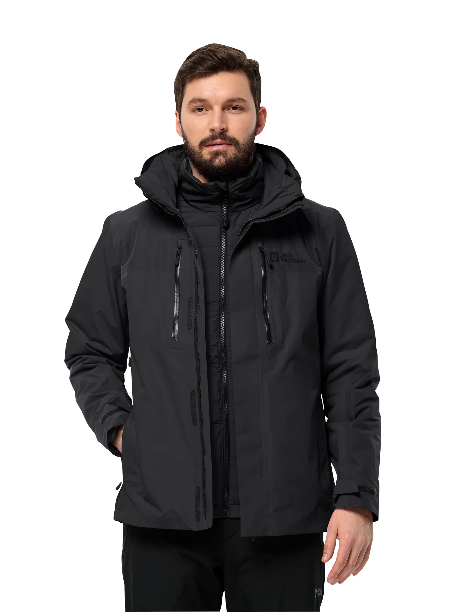 JACK WOLFSKIN Geacă outdoor 'JASPER' negru - Pled.ro