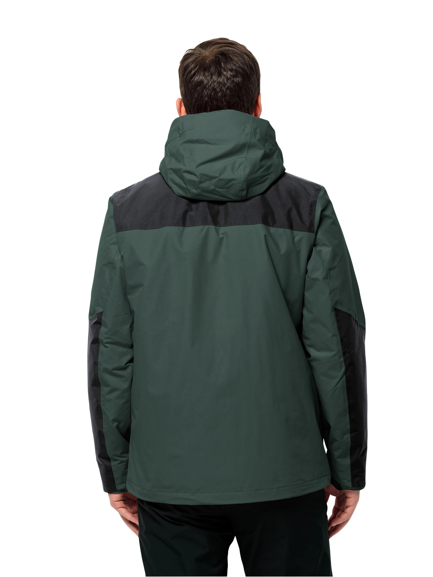 JACK WOLFSKIN Geacă outdoor 'JASPER' verde închis / negru - Pled.ro