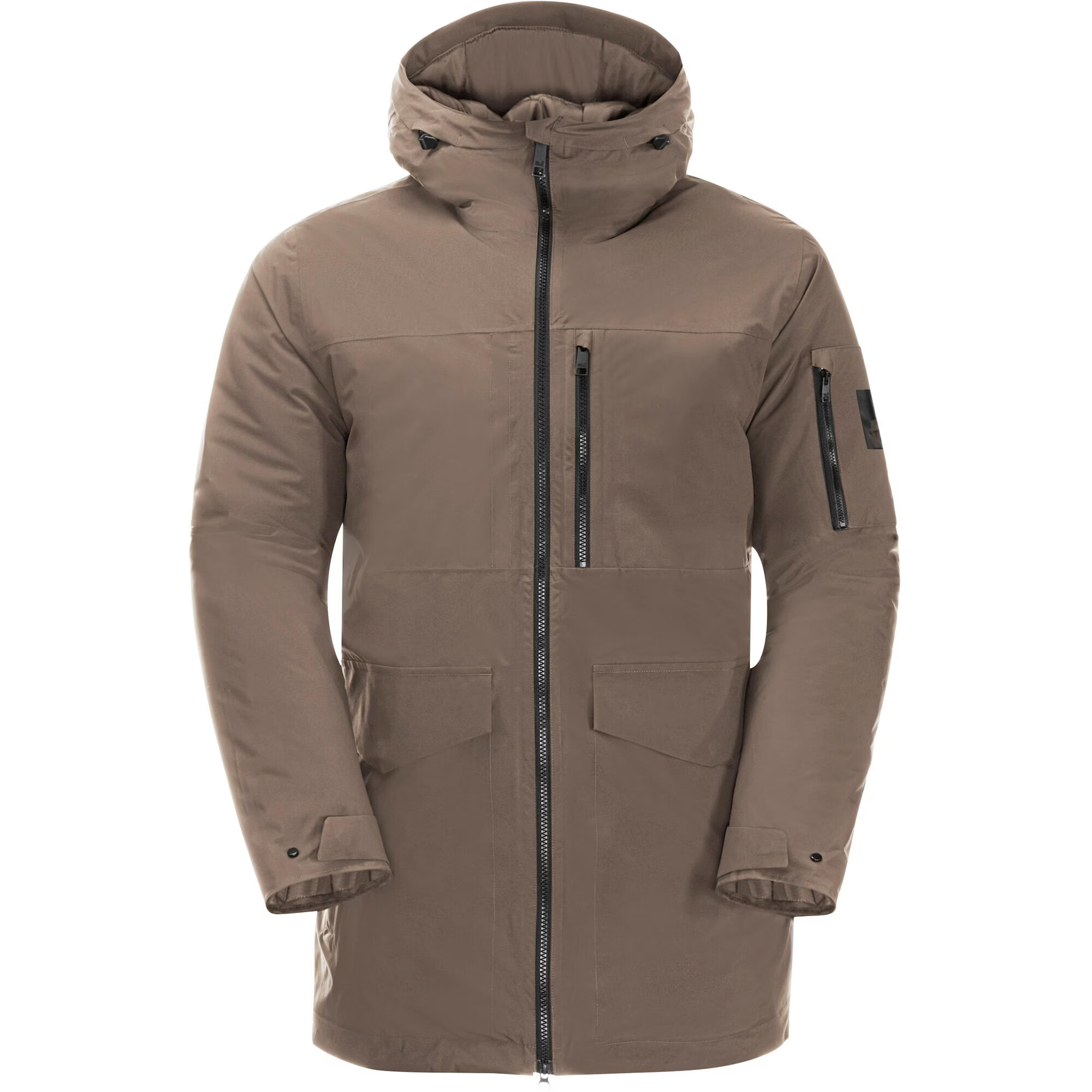 JACK WOLFSKIN Geacă outdoor 'Koenigsbau' gri taupe / negru - Pled.ro