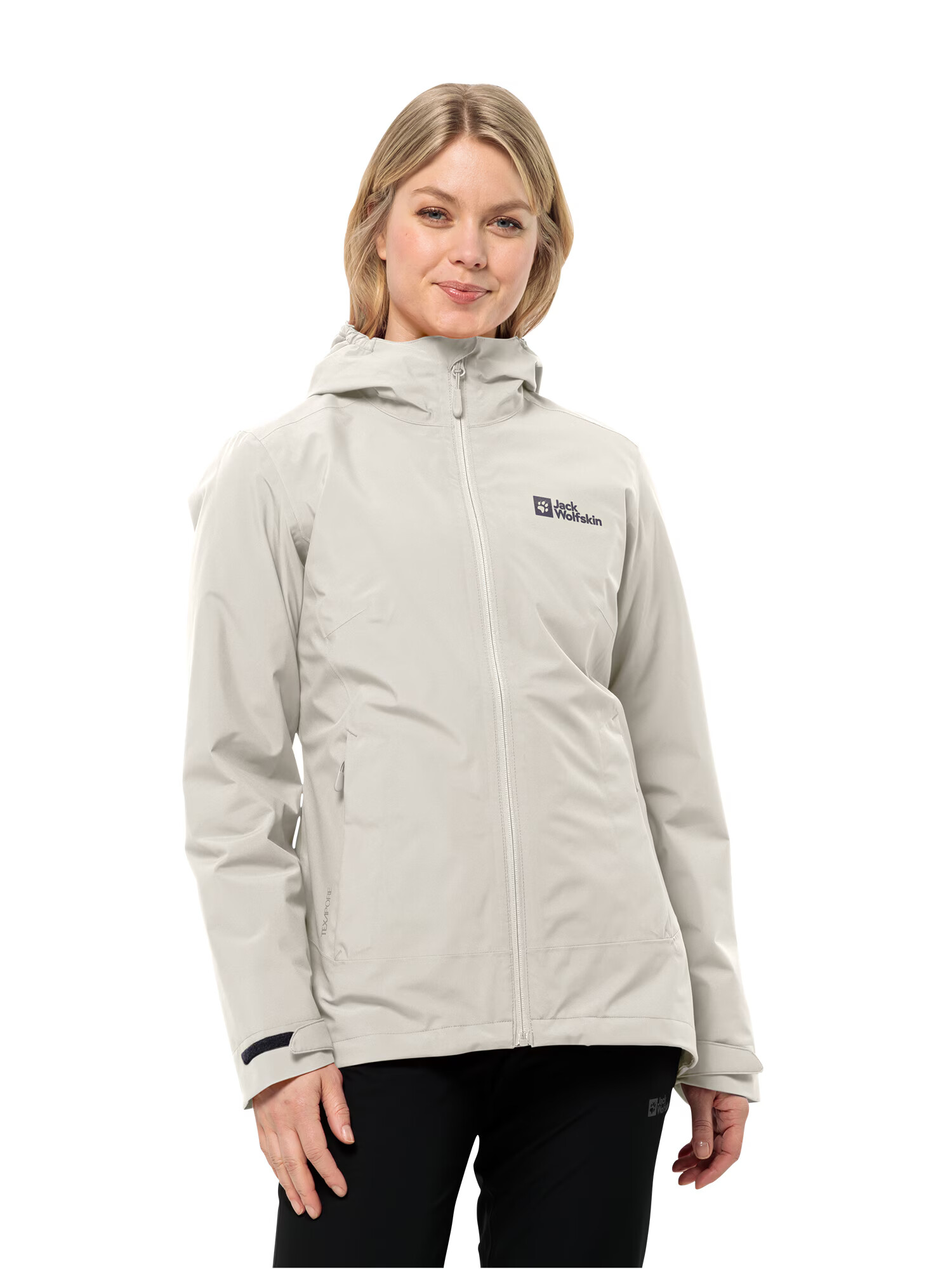 JACK WOLFSKIN Geacă outdoor 'MOONRISE' bleumarin / alb - Pled.ro