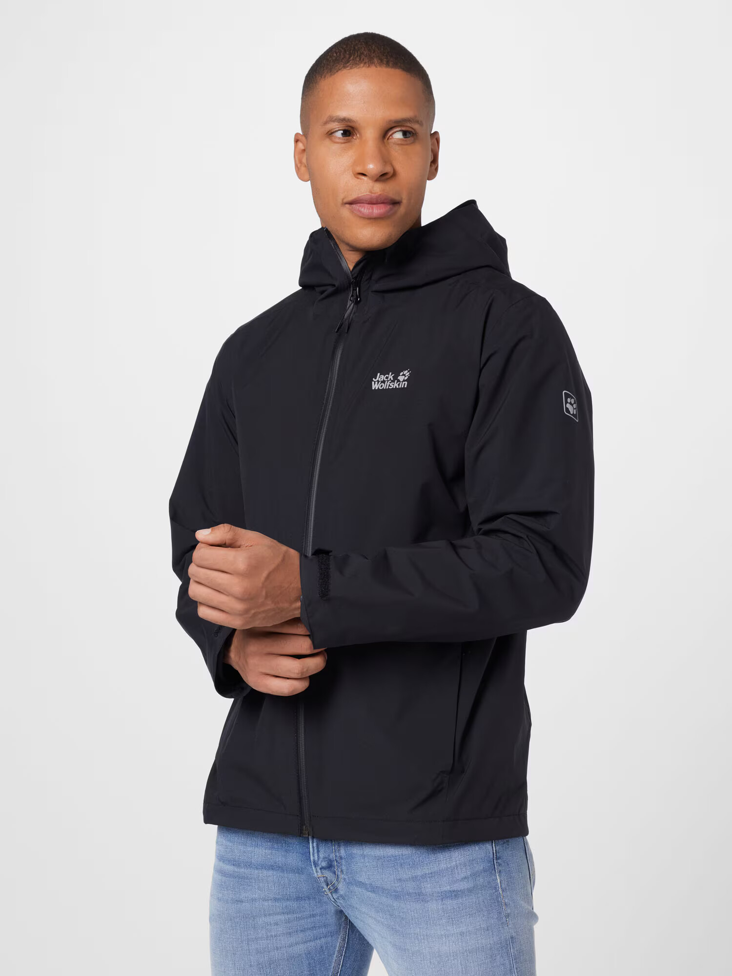 JACK WOLFSKIN Geacă outdoor negru / alb - Pled.ro