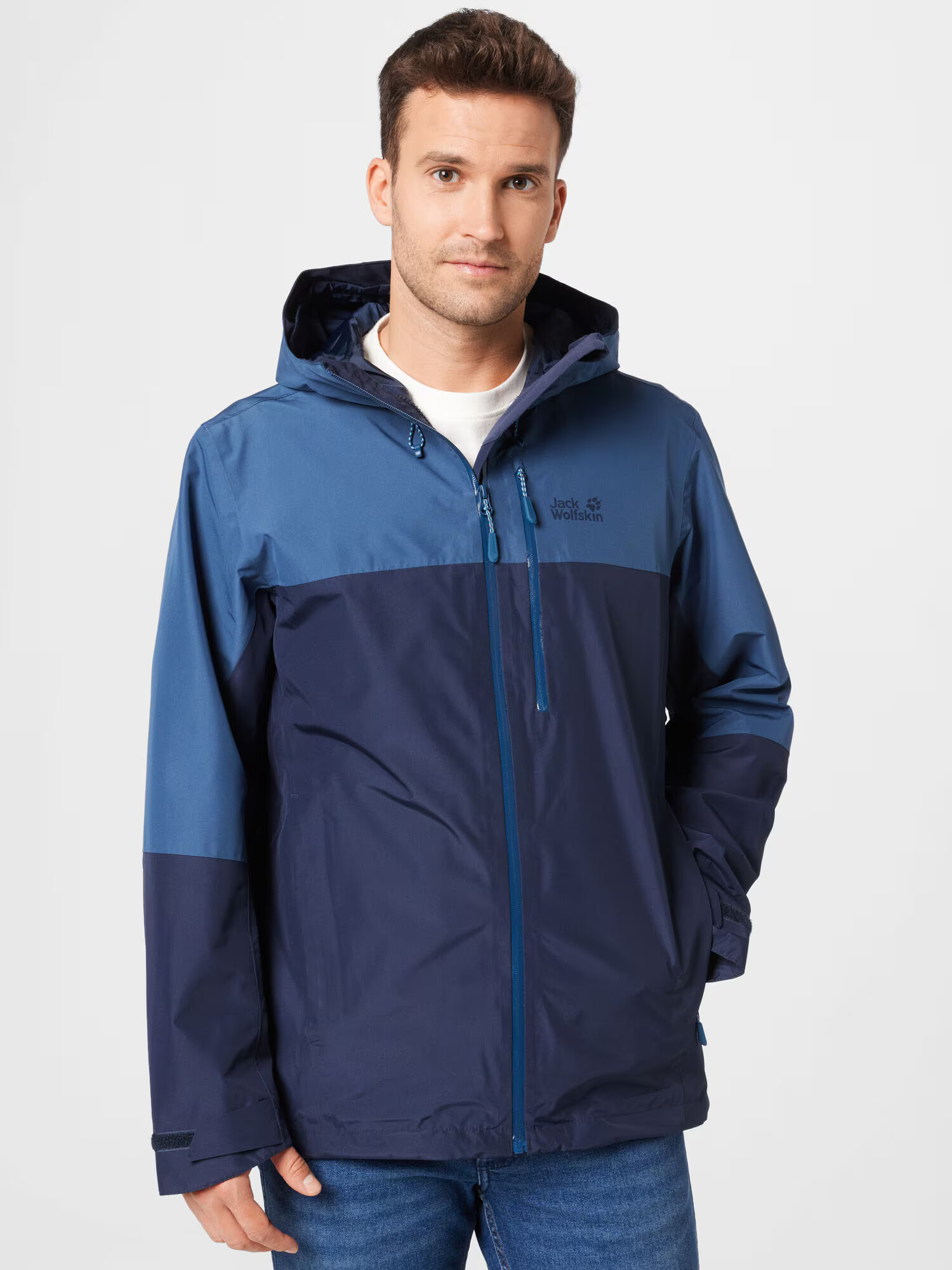 JACK WOLFSKIN Geacă outdoor 'Peak' albastru / bleumarin - Pled.ro