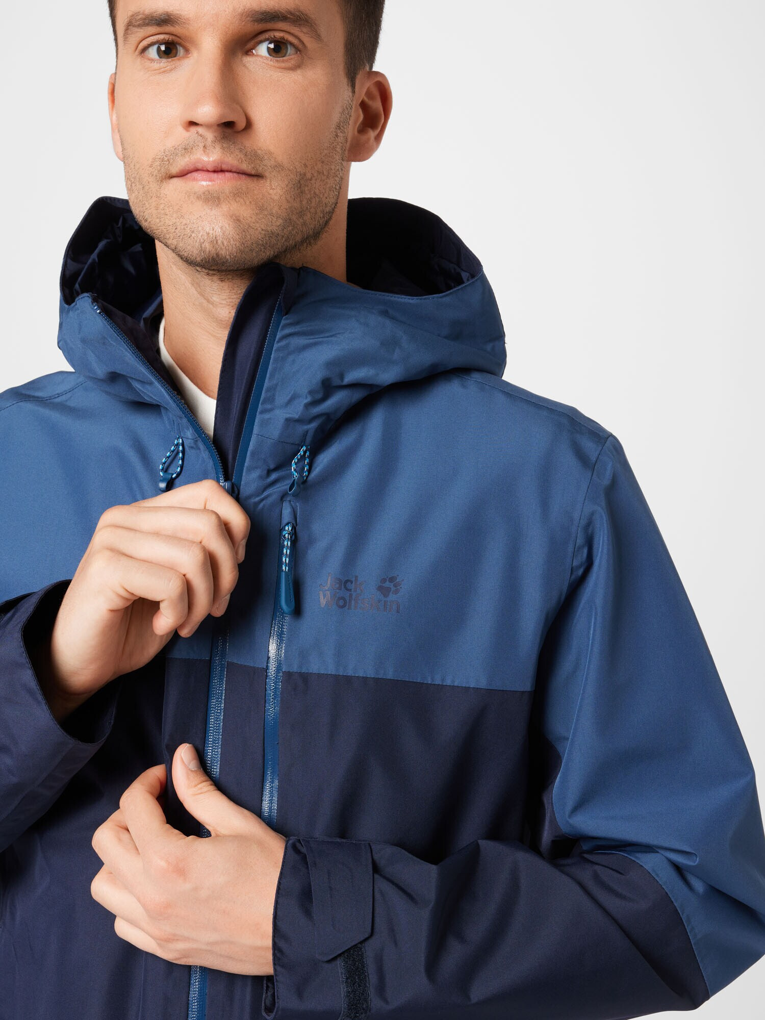 JACK WOLFSKIN Geacă outdoor 'Peak' albastru / bleumarin - Pled.ro