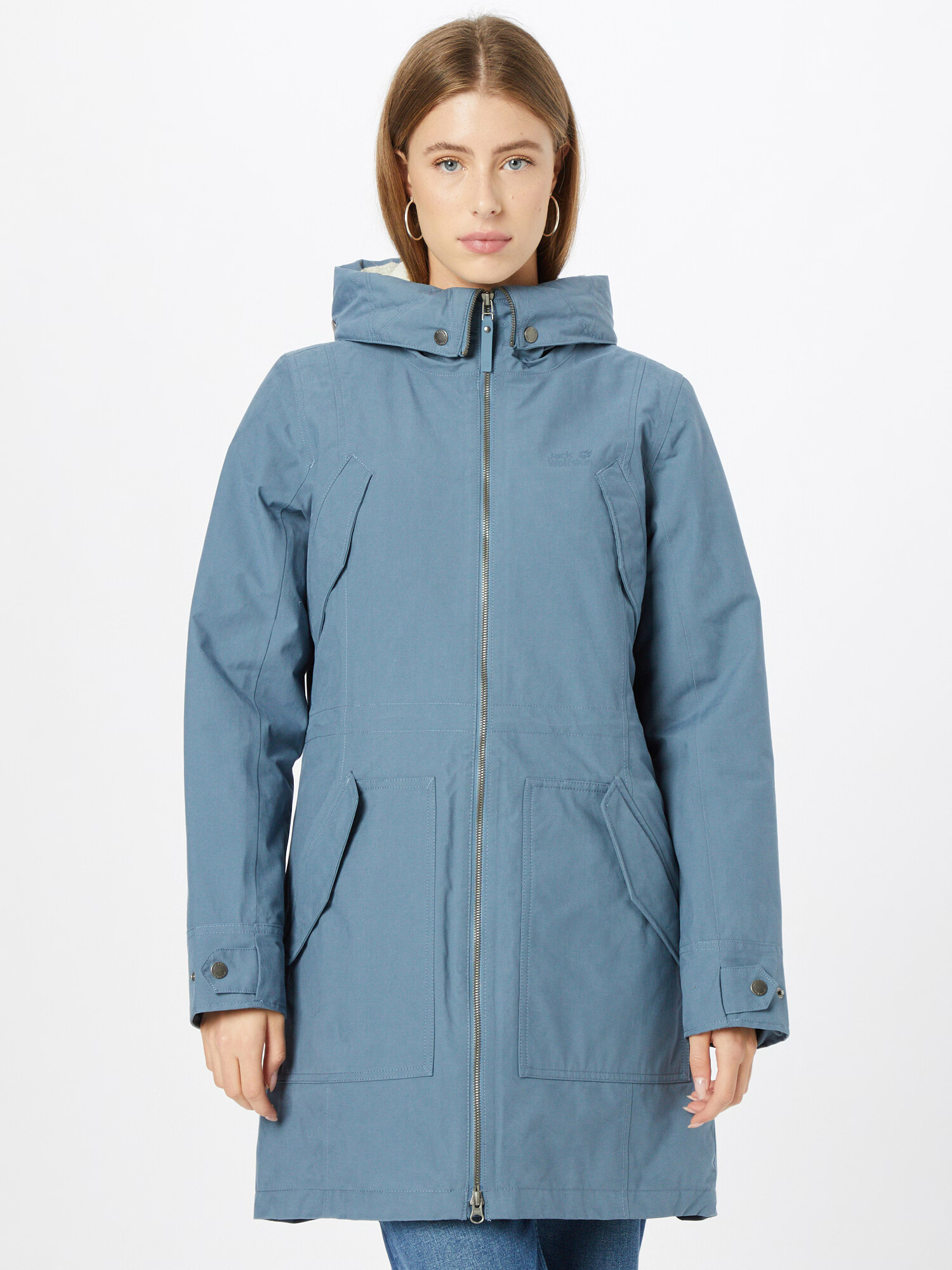 JACK WOLFSKIN Geacă outdoor 'ROCKY POINT' albastru fumuriu - Pled.ro