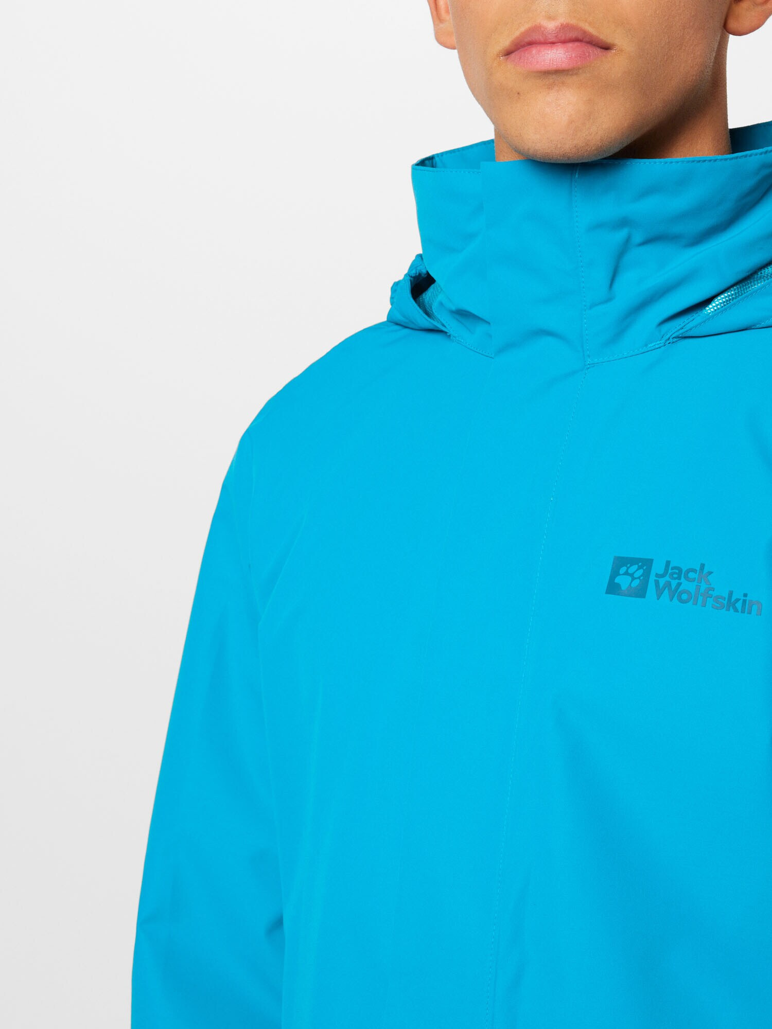 JACK WOLFSKIN Geacă outdoor 'STORMY POINT' albastru aqua - Pled.ro