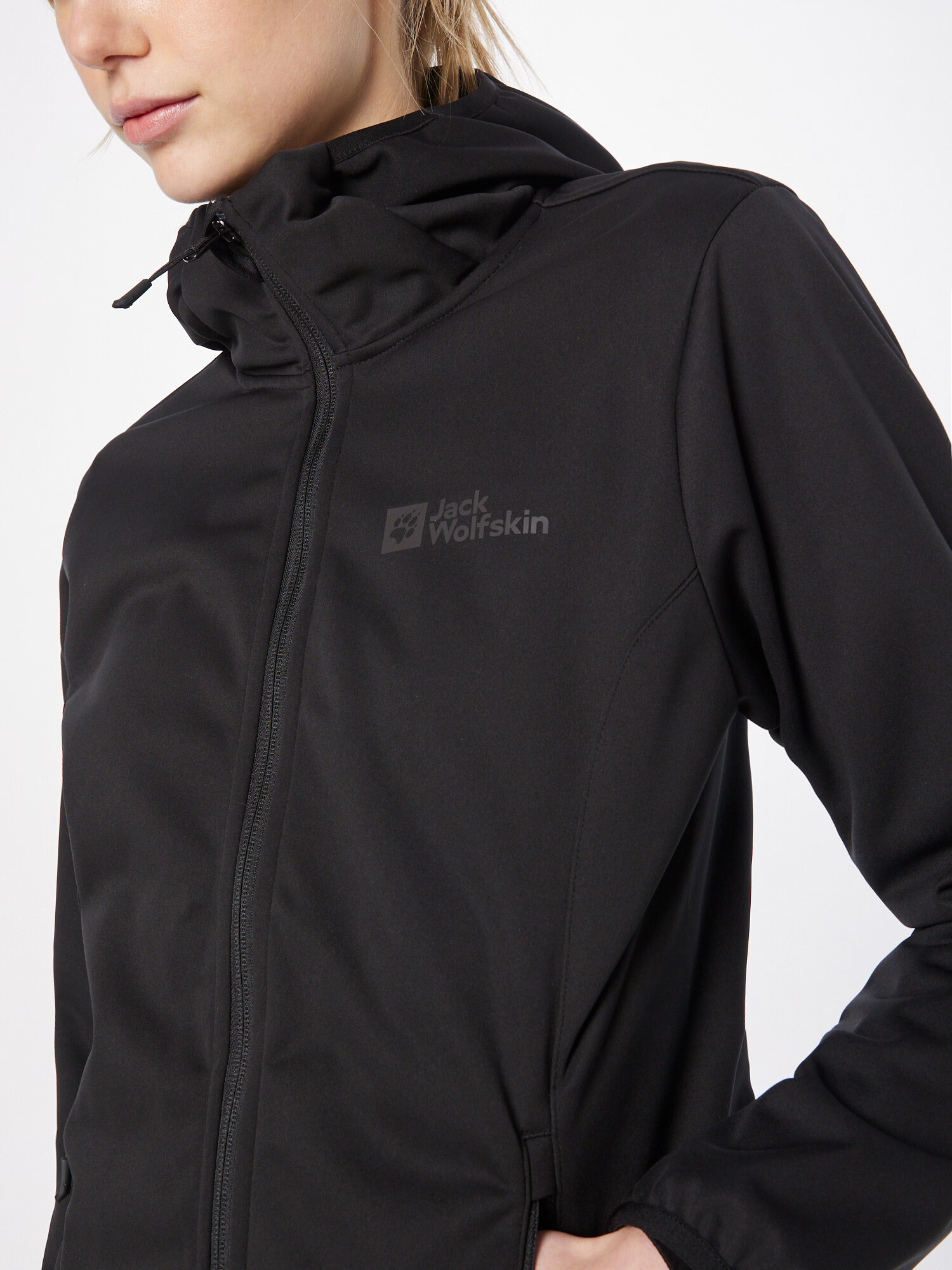 JACK WOLFSKIN Geacă outdoor 'Windhain' gri / negru - Pled.ro