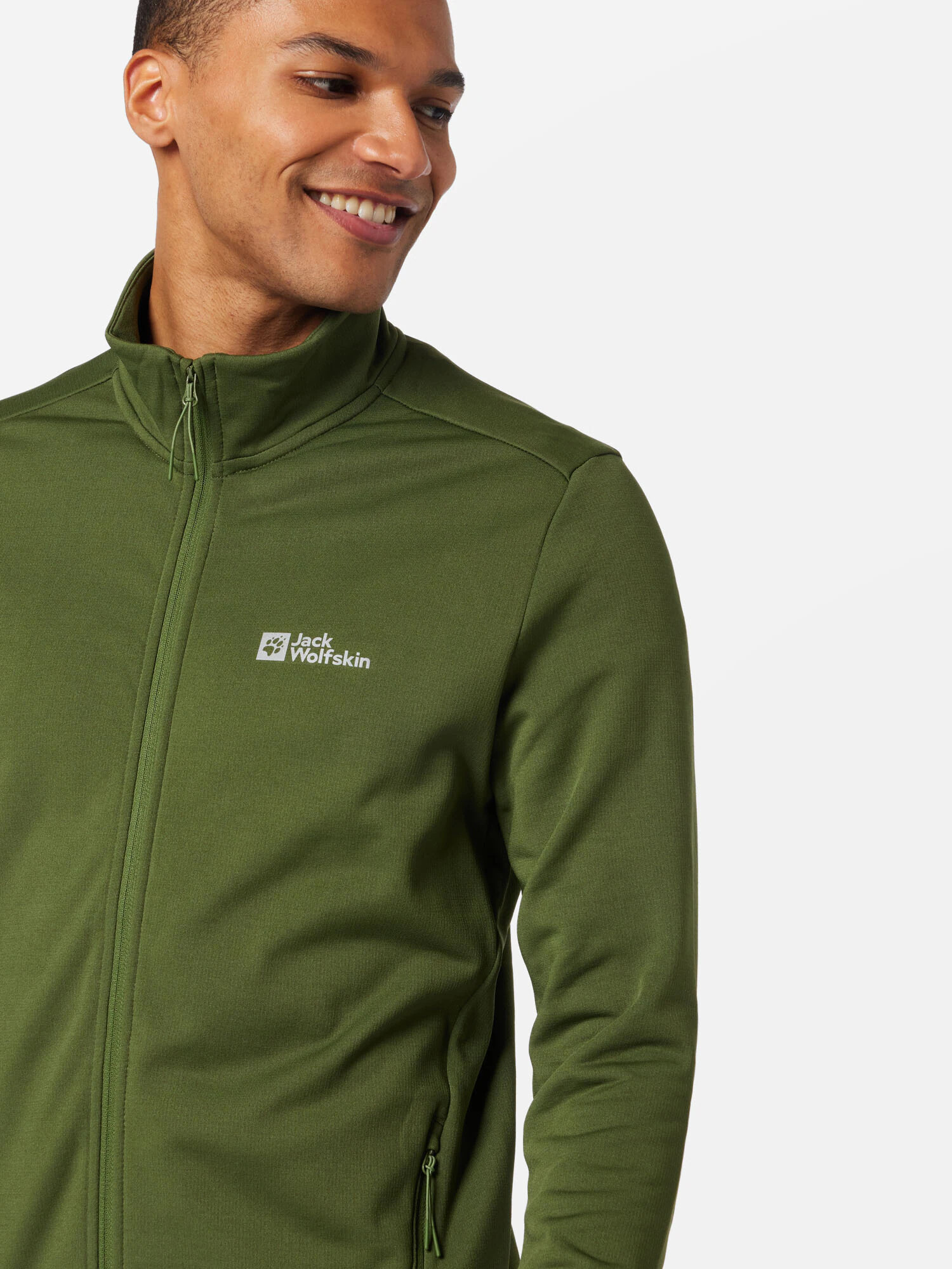 JACK WOLFSKIN Jachetă fleece funcțională oliv / alb - Pled.ro