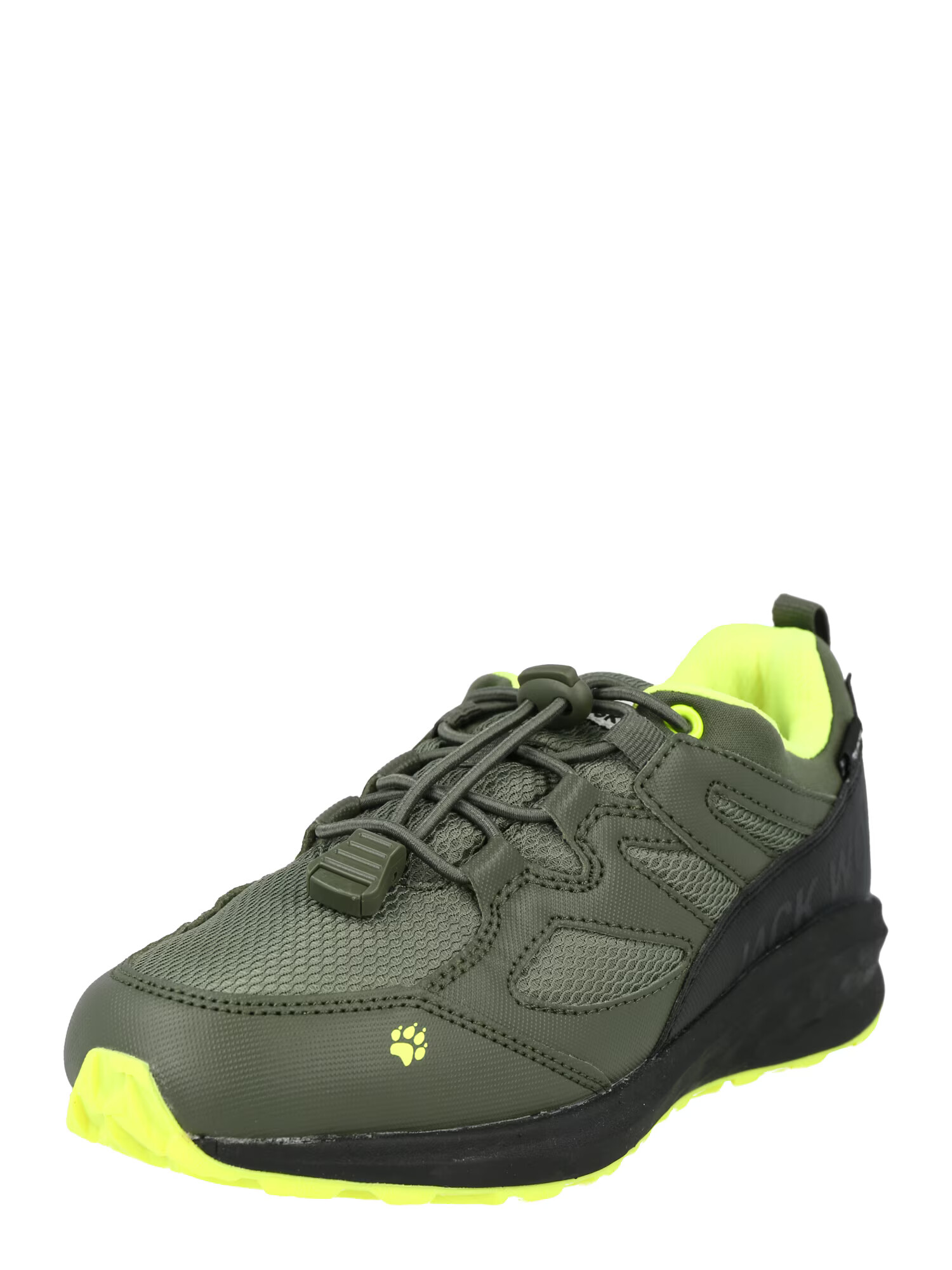 JACK WOLFSKIN Pantofi 'UNLEASH 4 SPEED' galben neon / kaki - Pled.ro