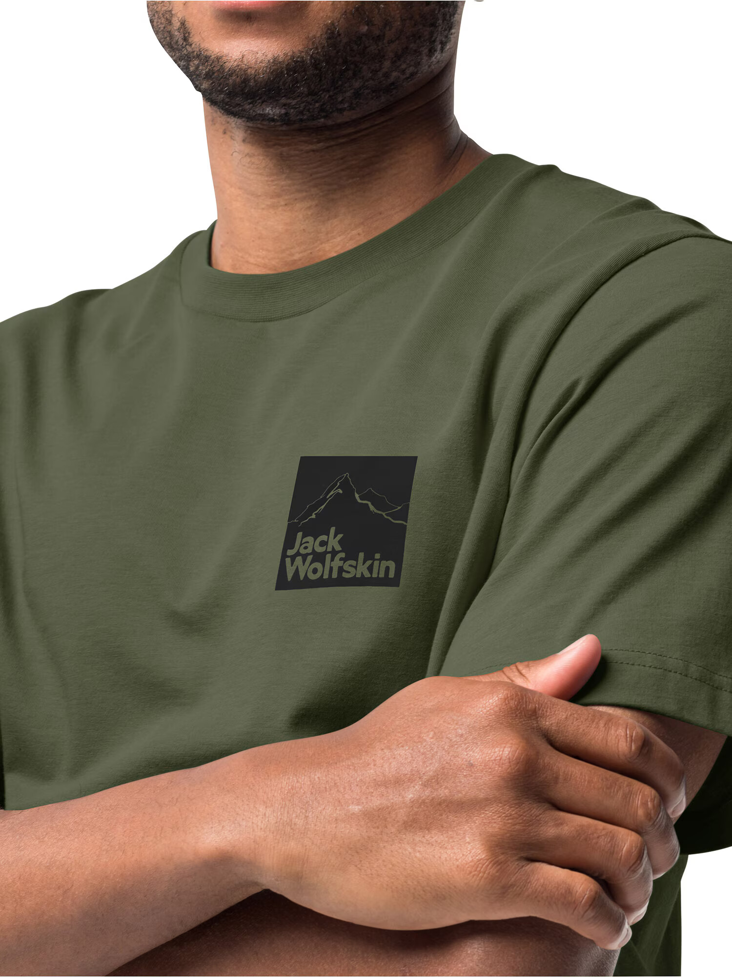 JACK WOLFSKIN Tricou funcțional 'GIPFELZONE' verde închis / negru - Pled.ro