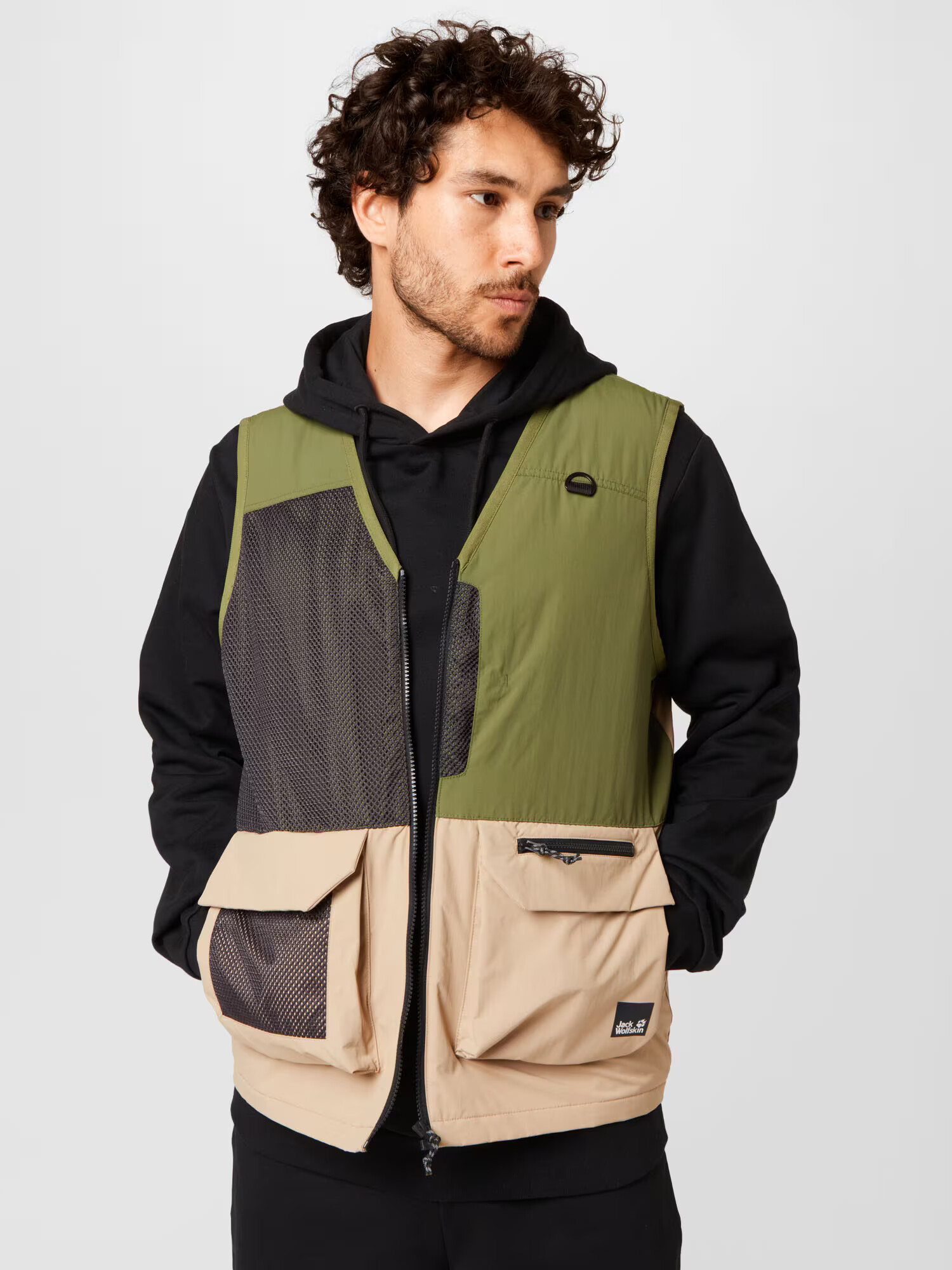 JACK WOLFSKIN Vestă sport '365 REBEL' bej / verde / negru - Pled.ro