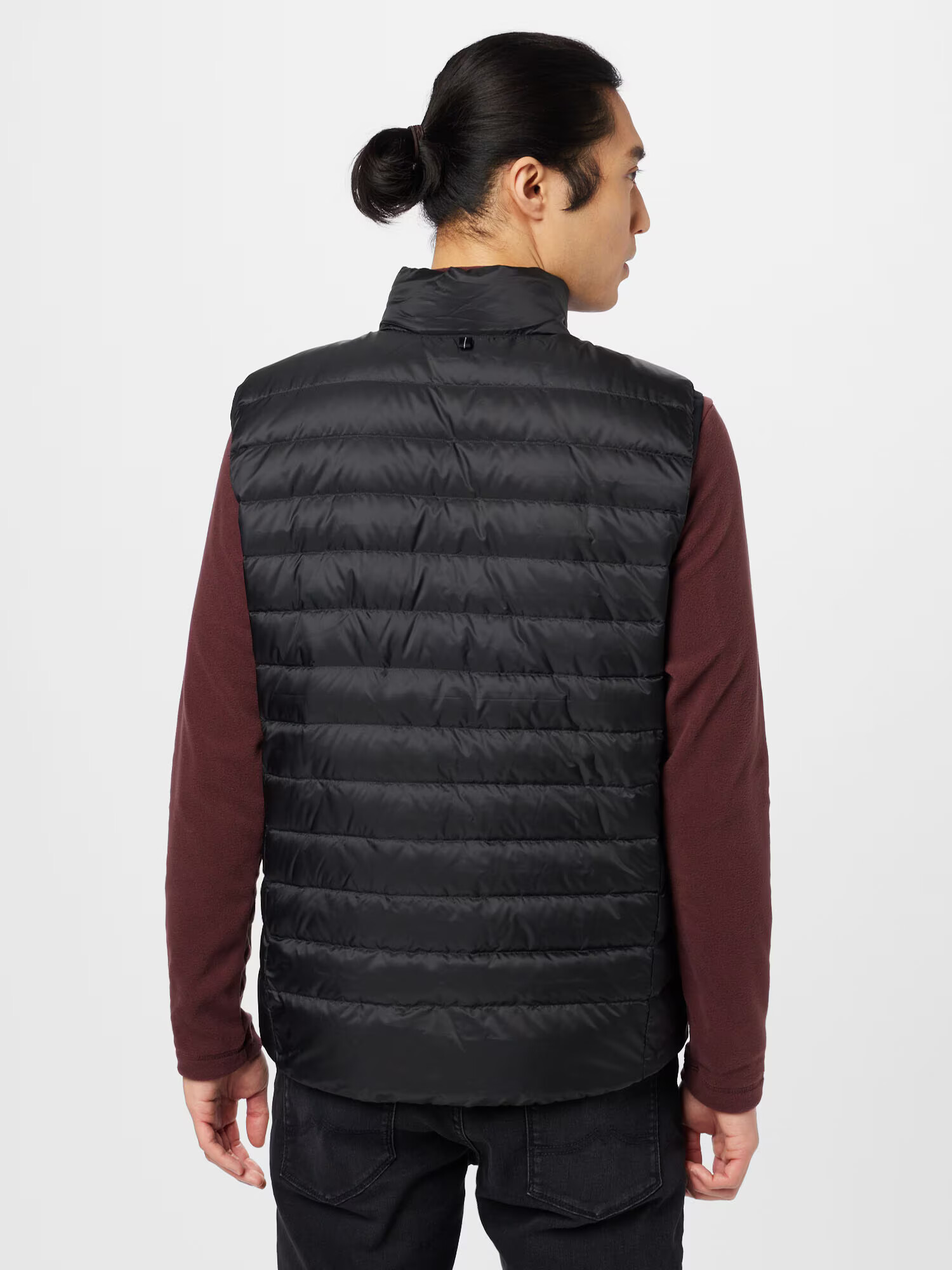 JACK WOLFSKIN Vestă sport negru / alb - Pled.ro