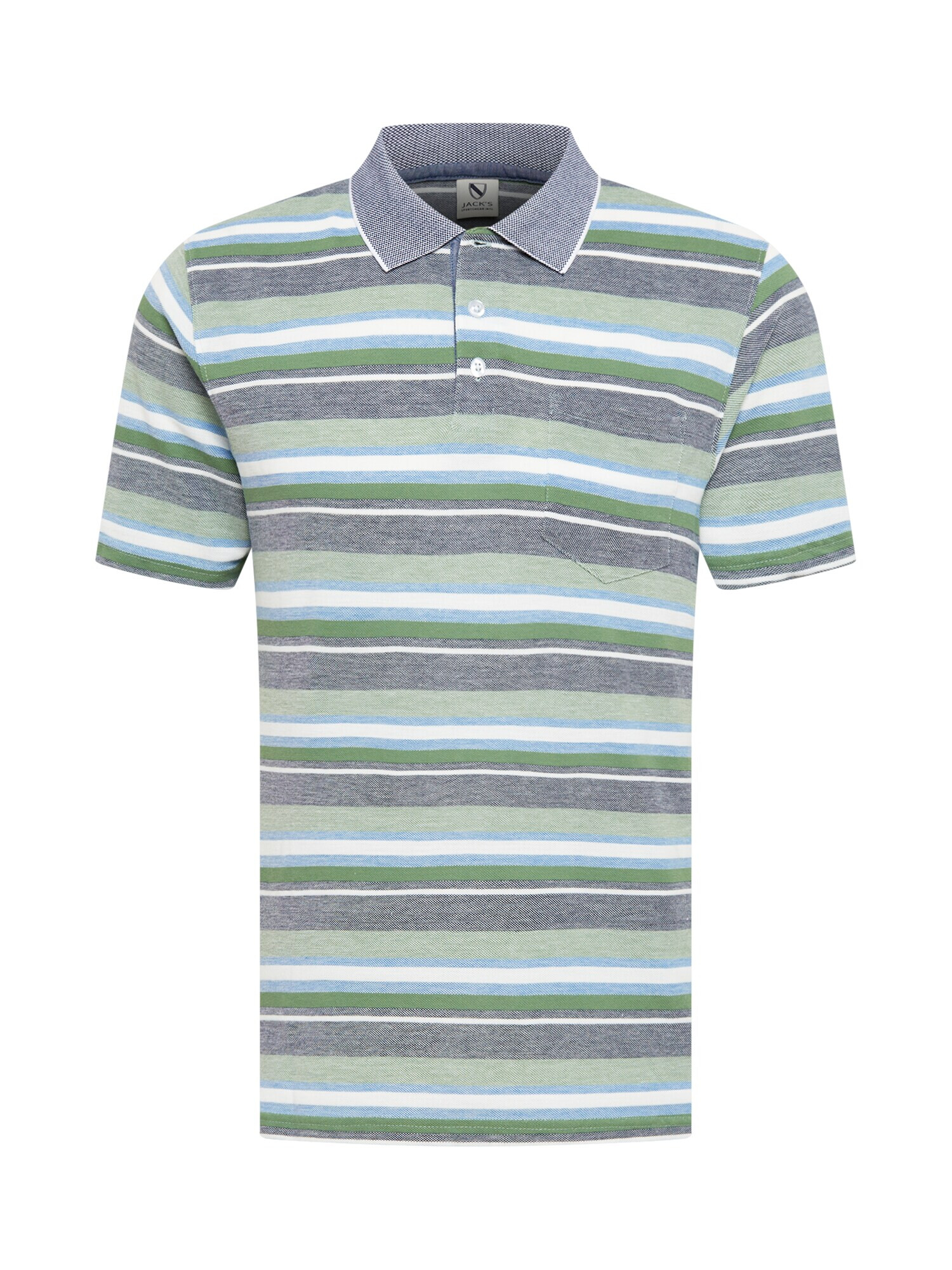 Jack's Tricou albastru amestec / verde deschis / alb - Pled.ro