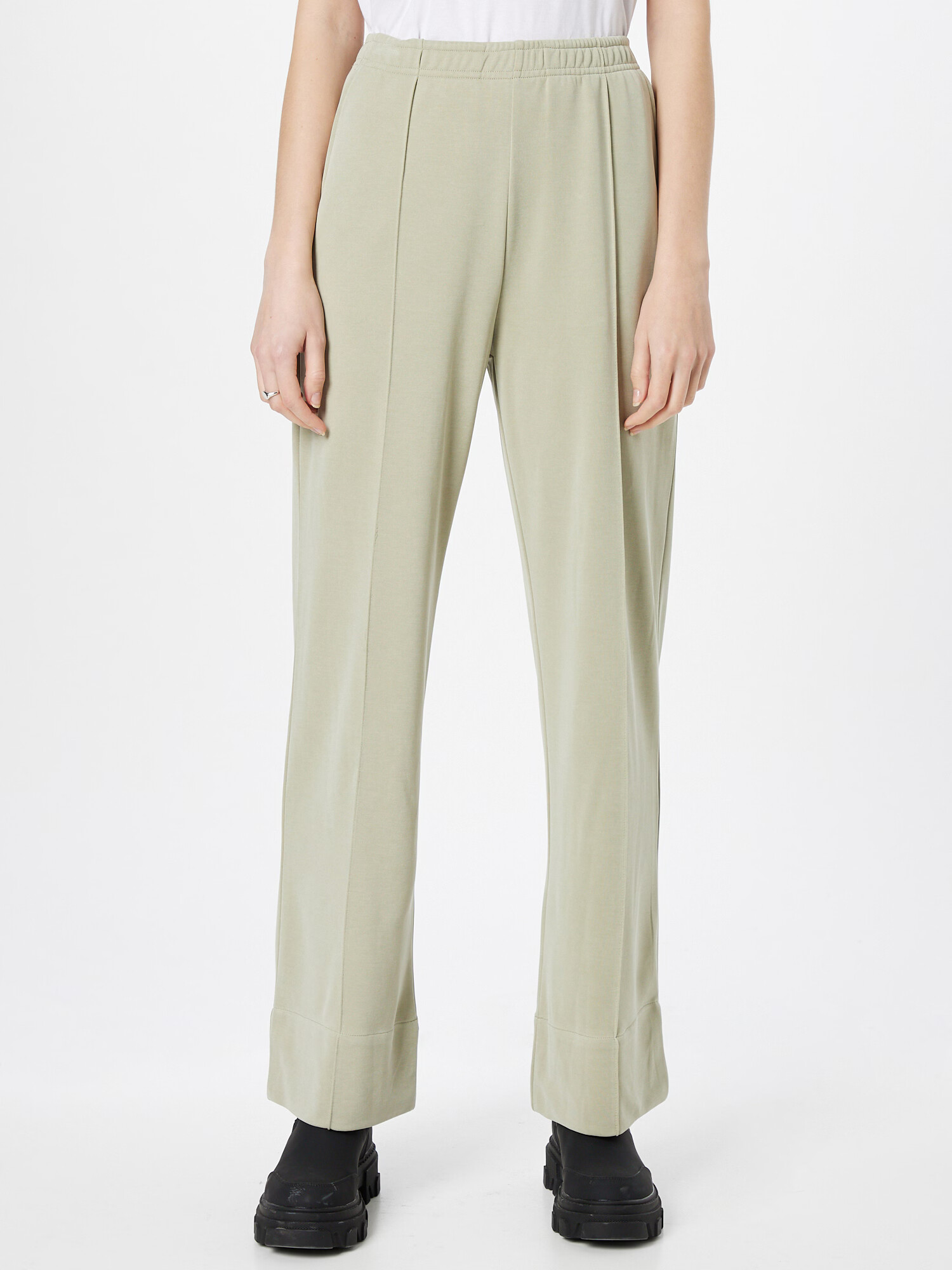 JcSophie Pantaloni cu dungă 'Lovely' verde pastel - Pled.ro