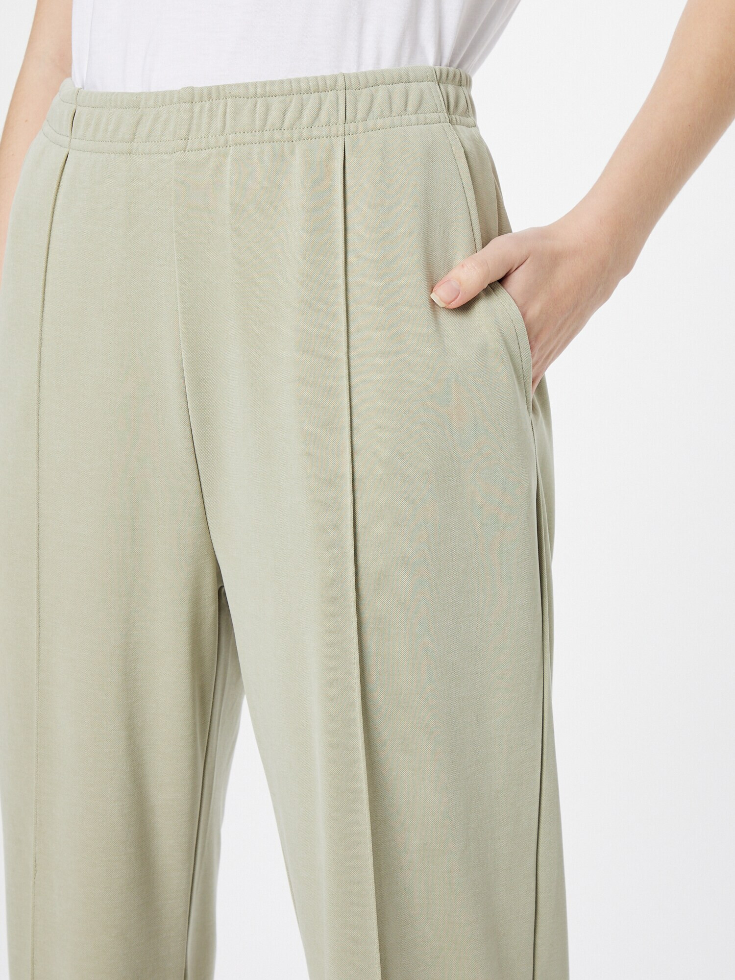 JcSophie Pantaloni cu dungă 'Lovely' verde pastel - Pled.ro