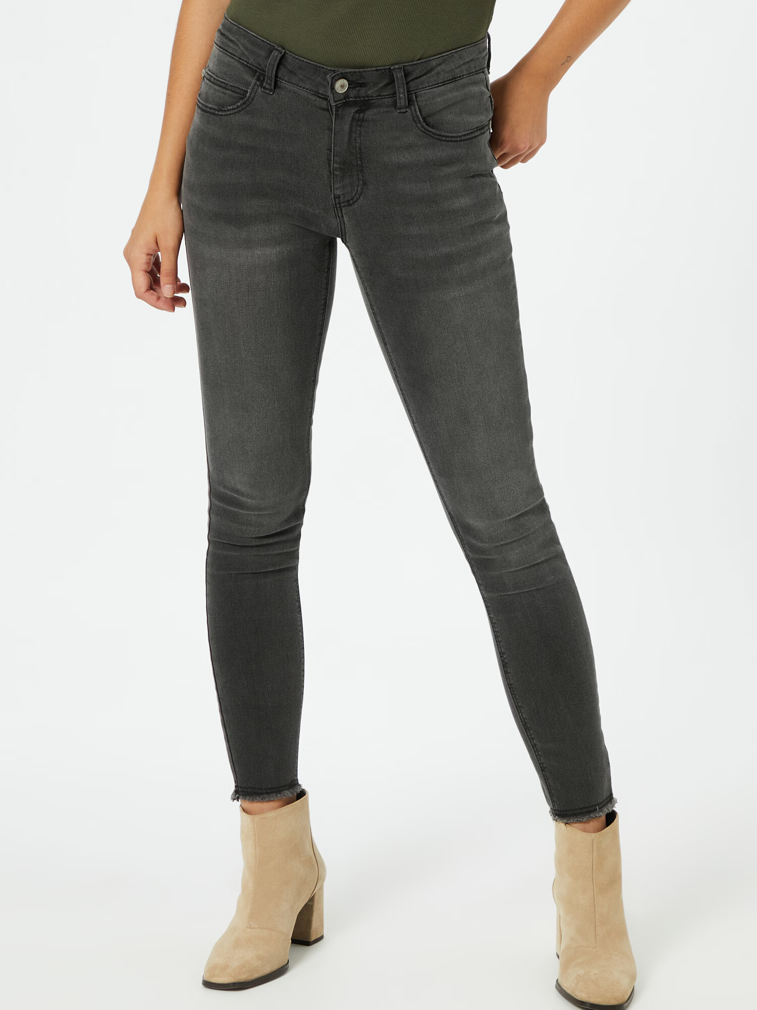 JDY Jeans gri metalic - Pled.ro