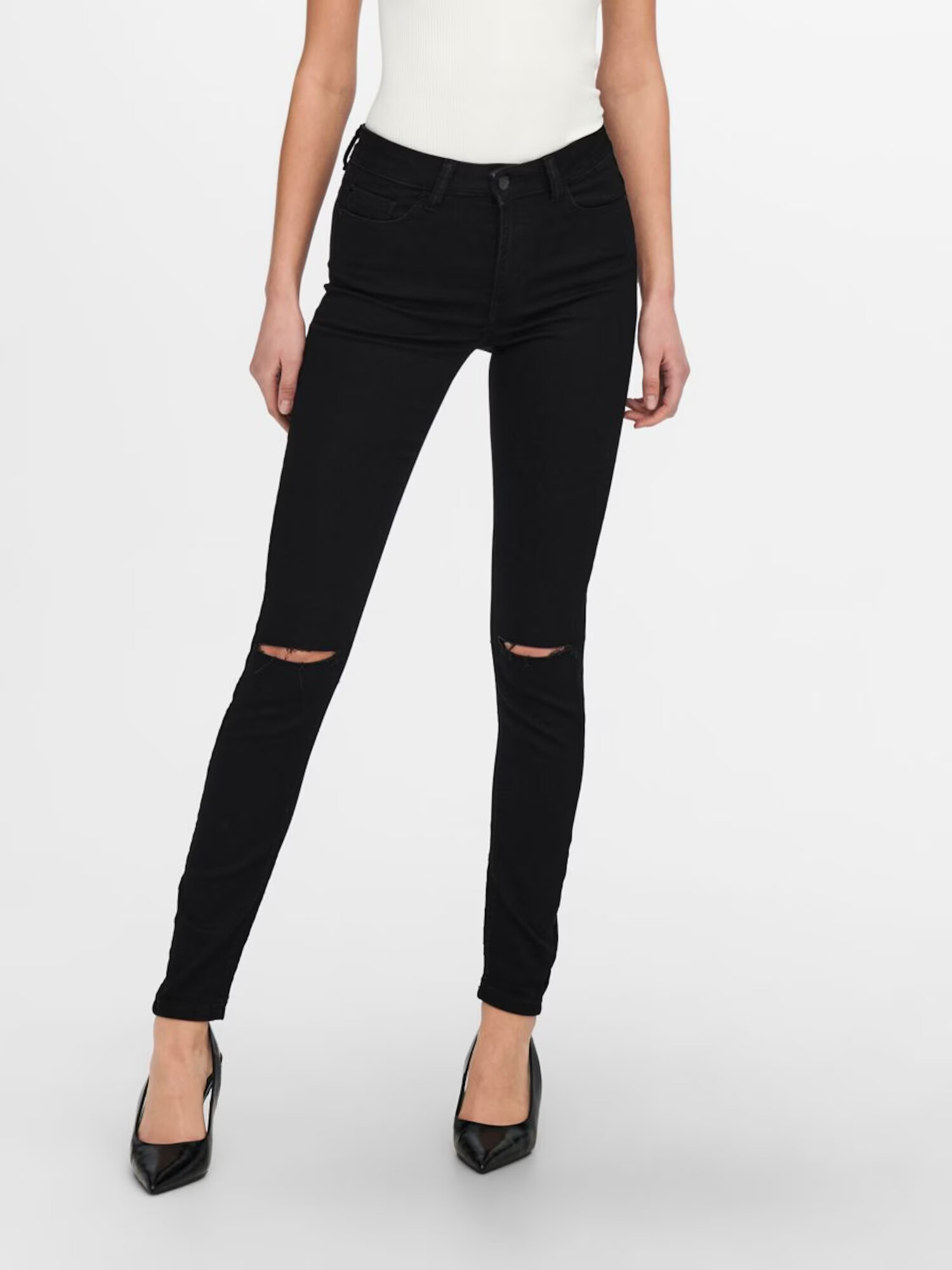 JDY Jeans 'NIKKI' negru denim - Pled.ro