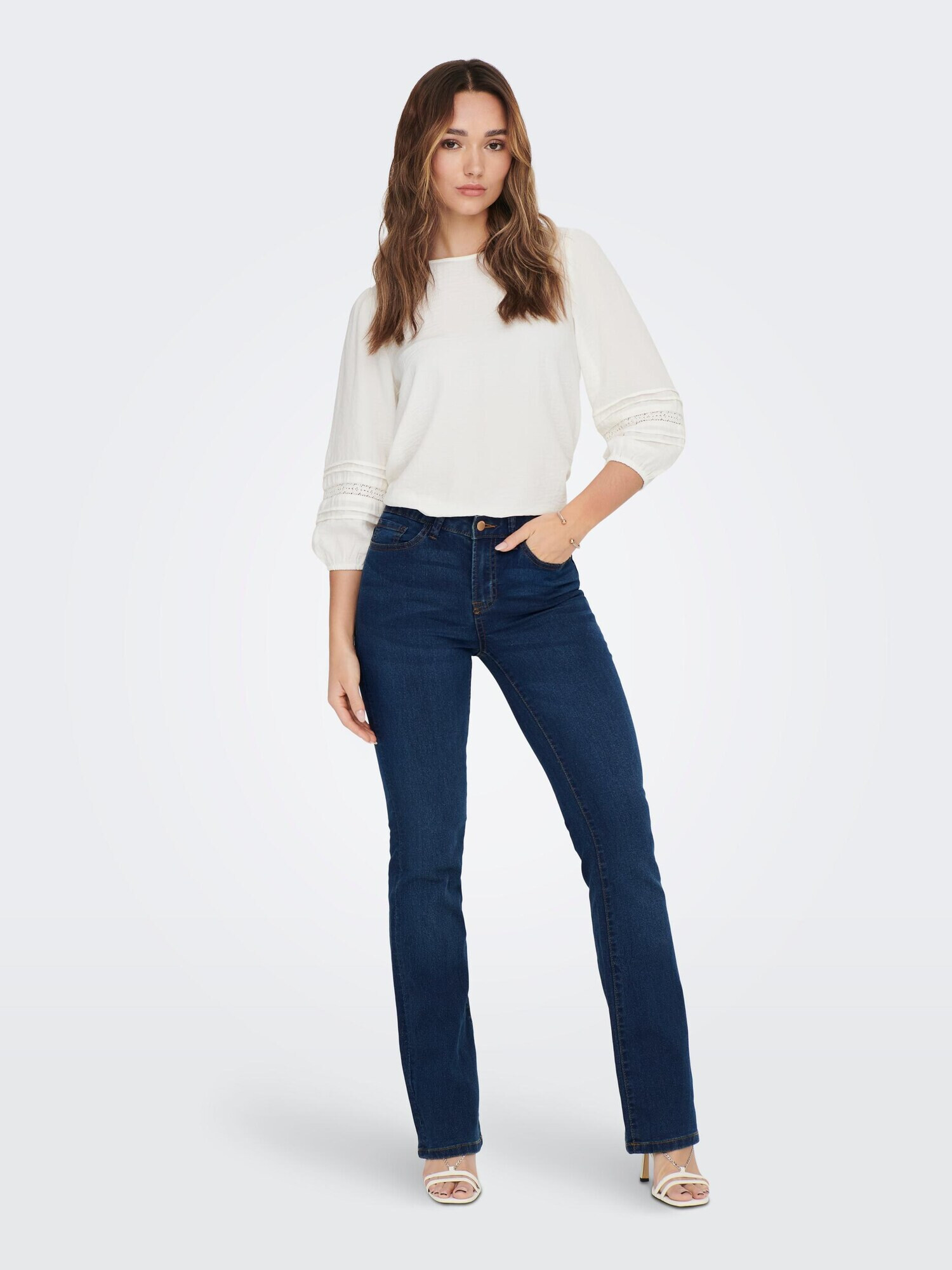 JDY Jeans 'TULGA' albastru / maro pueblo - Pled.ro