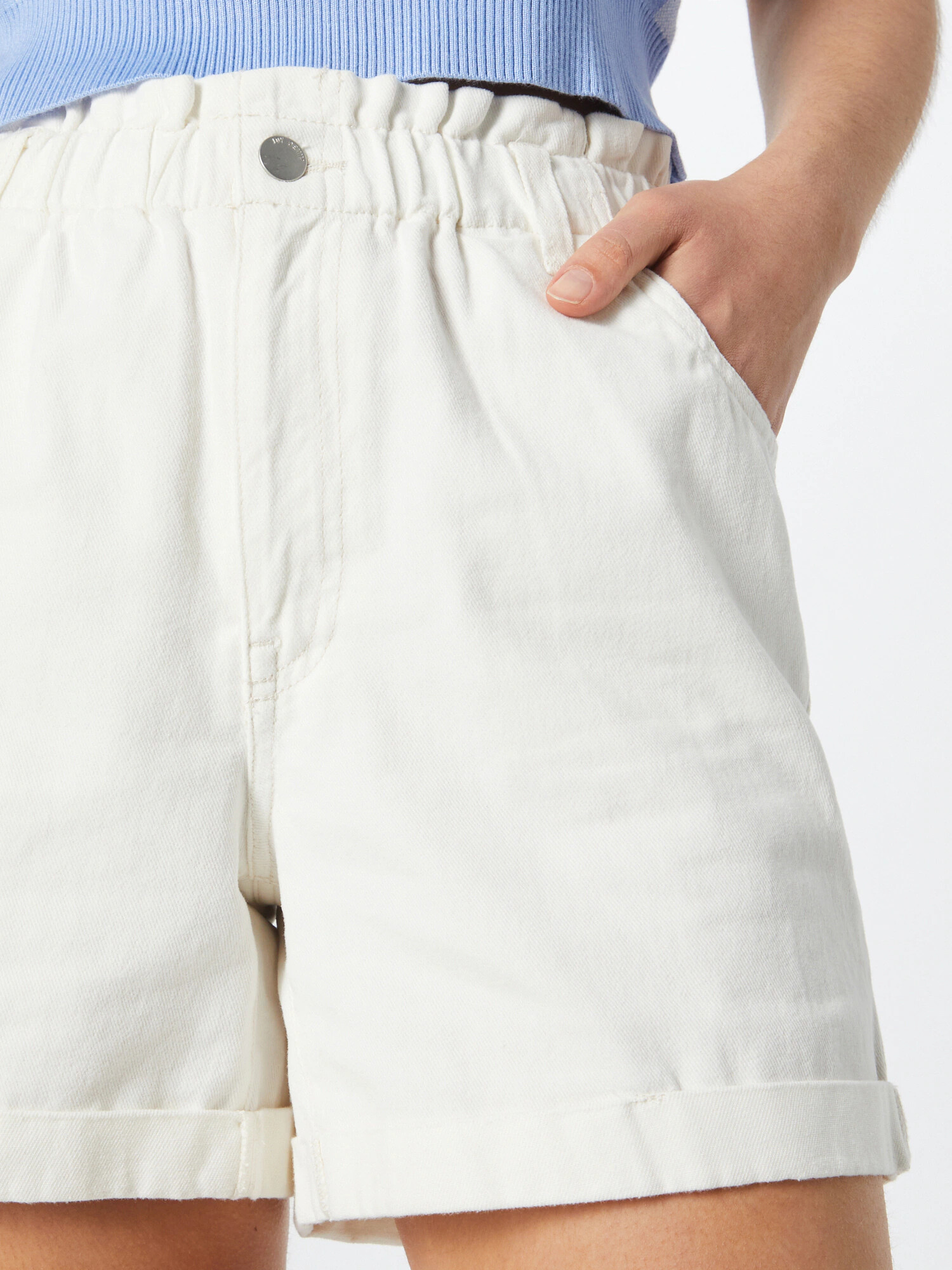 JDY Pantaloni 'Zizzy' alb denim - Pled.ro