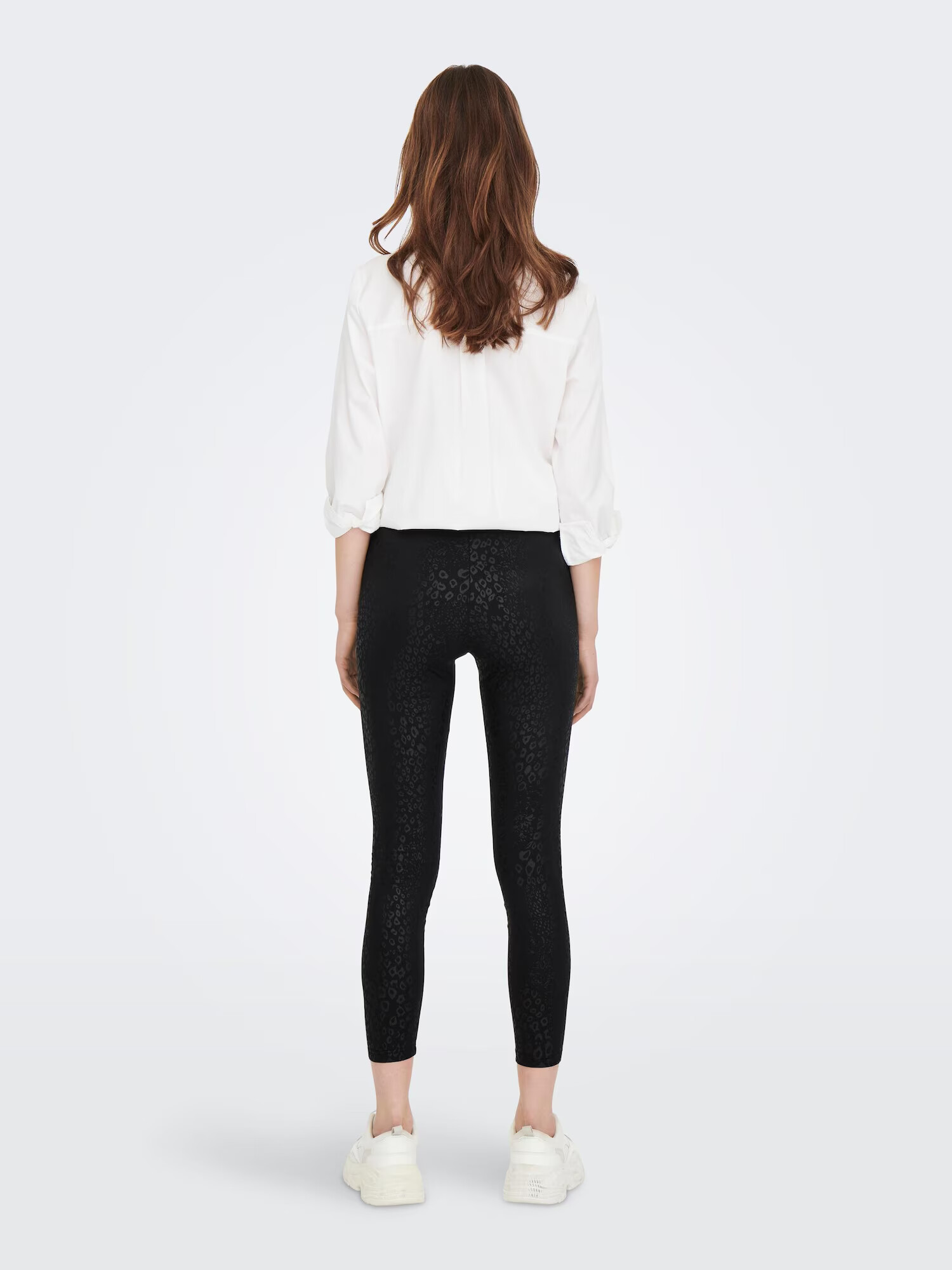 JDY Leggings 'Stine' gri metalic / negru - Pled.ro