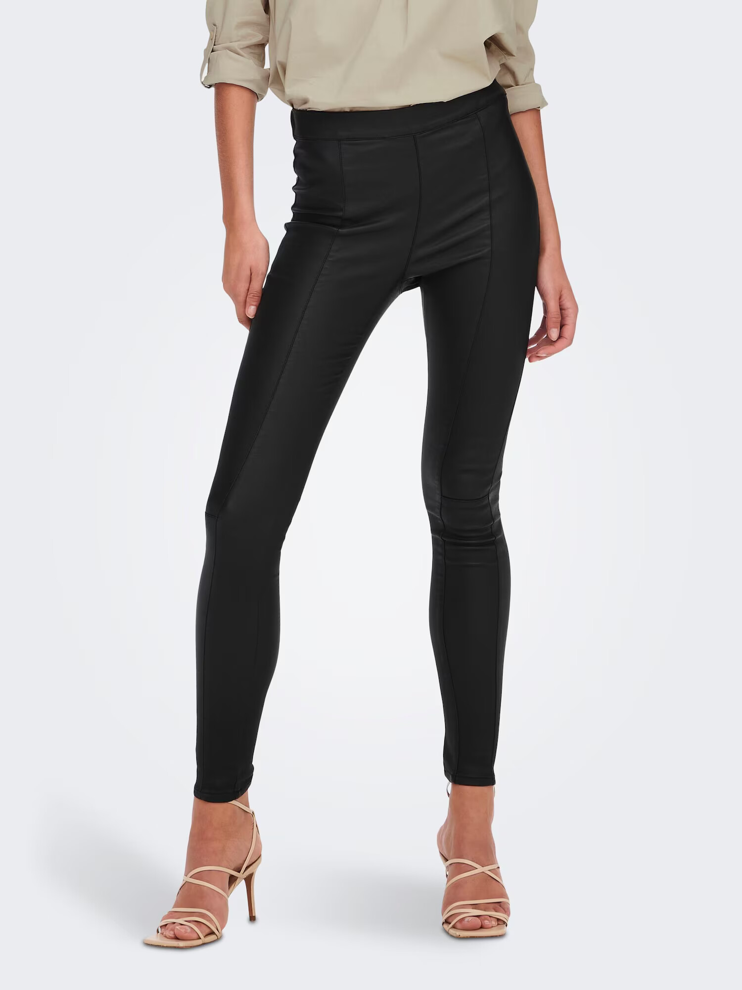 JDY Leggings 'Thunder' negru / alb - Pled.ro