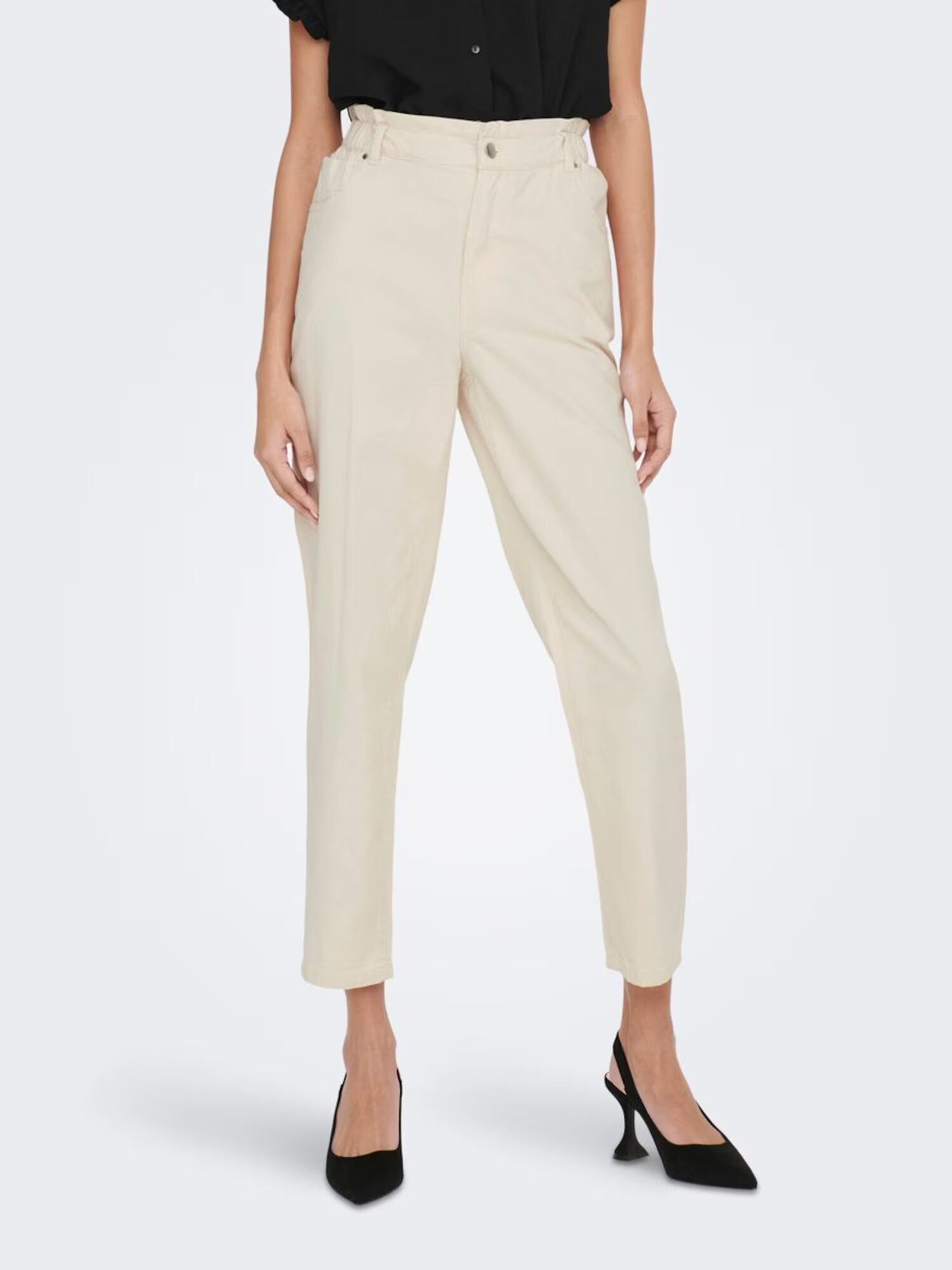 JDY Pantaloni crem - Pled.ro