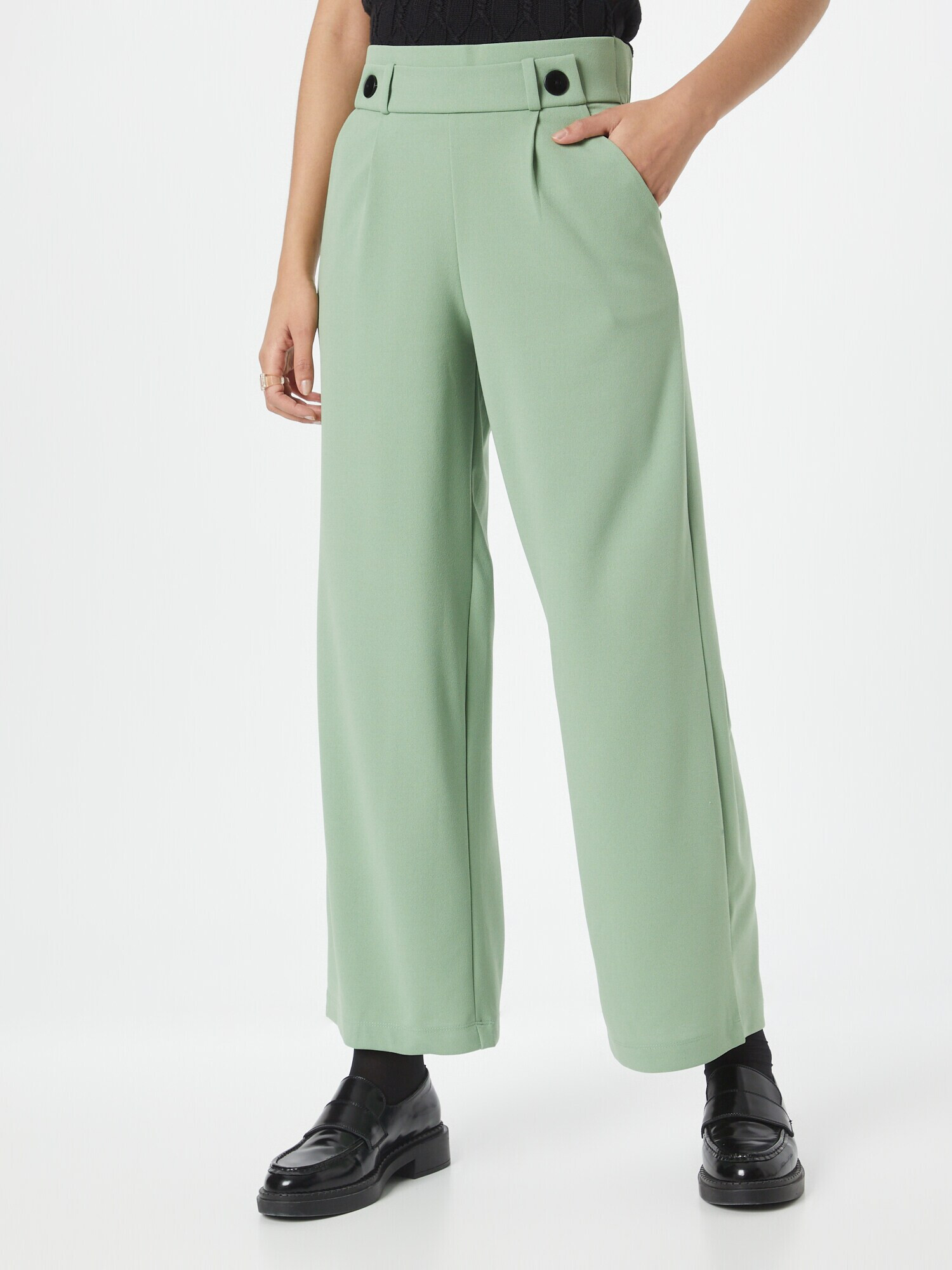 JDY Pantaloni cutați 'Geggo' verde pastel - Pled.ro