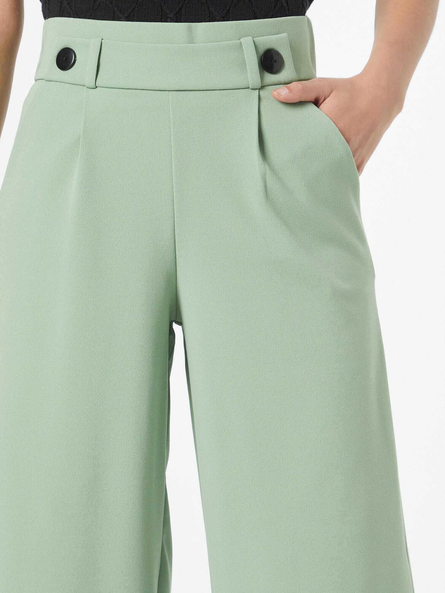 JDY Pantaloni cutați 'Geggo' verde pastel - Pled.ro