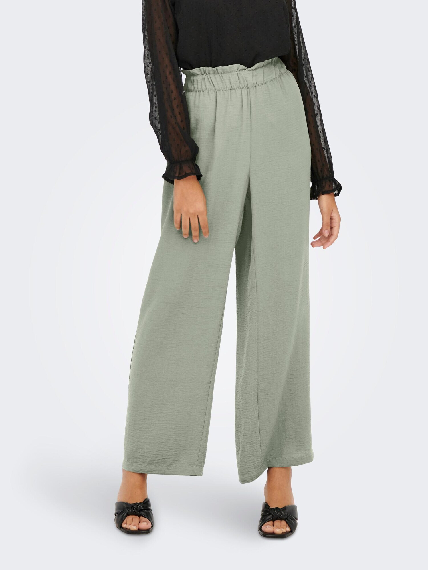 JDY Pantaloni 'Gry' verde pastel - Pled.ro