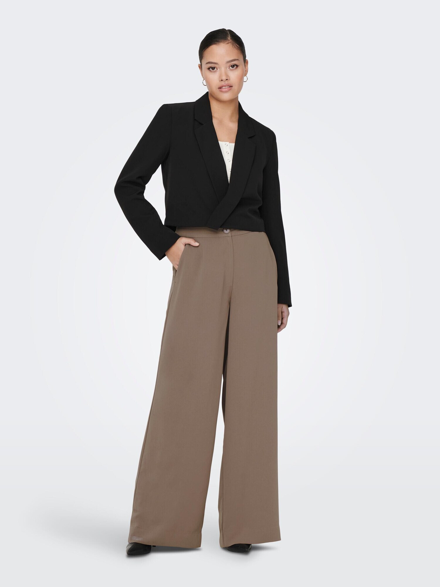 JDY Pantaloni 'Vincent' sepie - Pled.ro