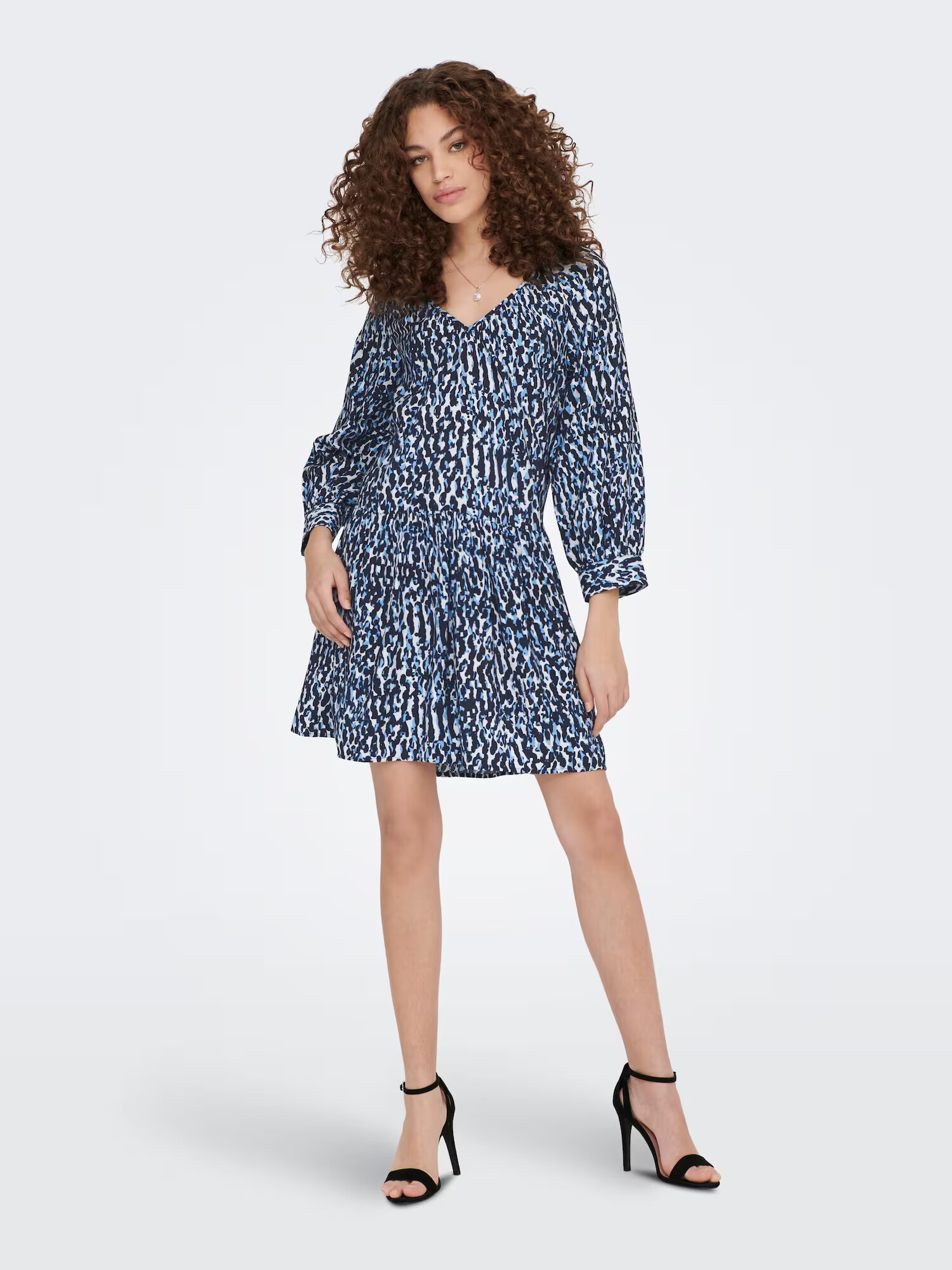 JDY Rochie 'Camilla' bleumarin / albastru deschis / alb murdar - Pled.ro