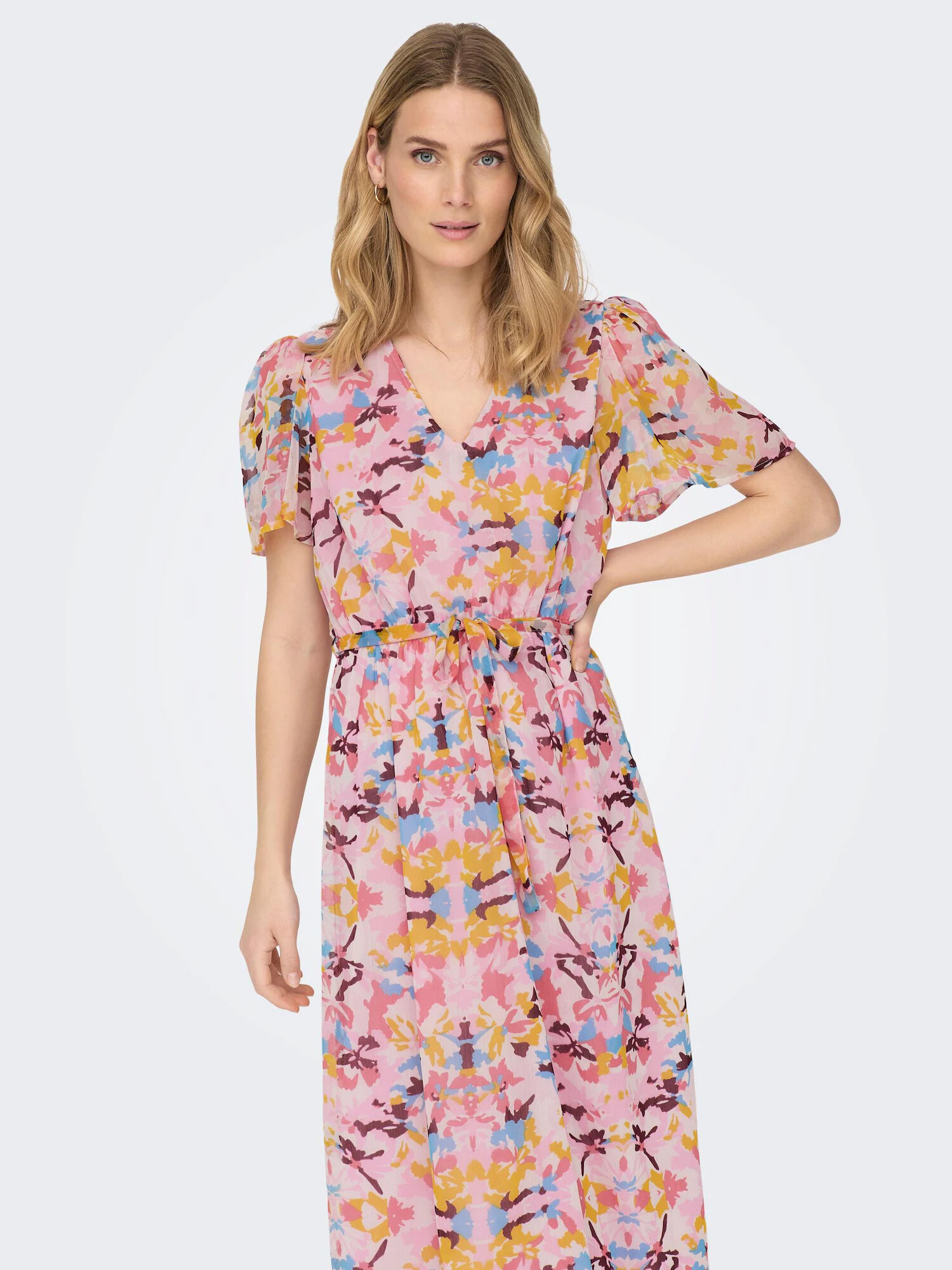 JDY Rochie de vară 'Summer' albastru deschis / galben auriu / rosé / roz pastel - Pled.ro