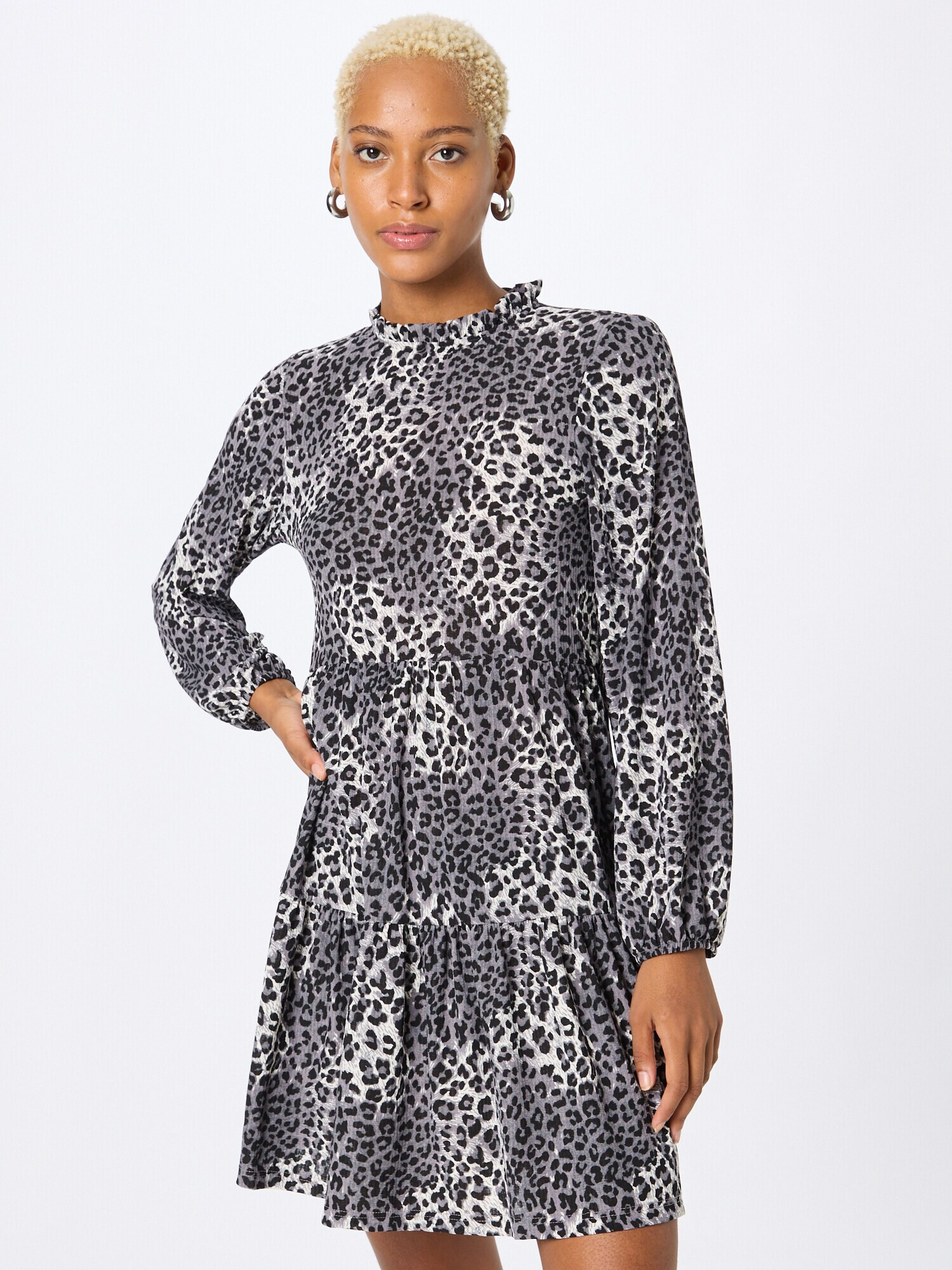 JDY Rochie 'SVAN' gri / negru / alb - Pled.ro