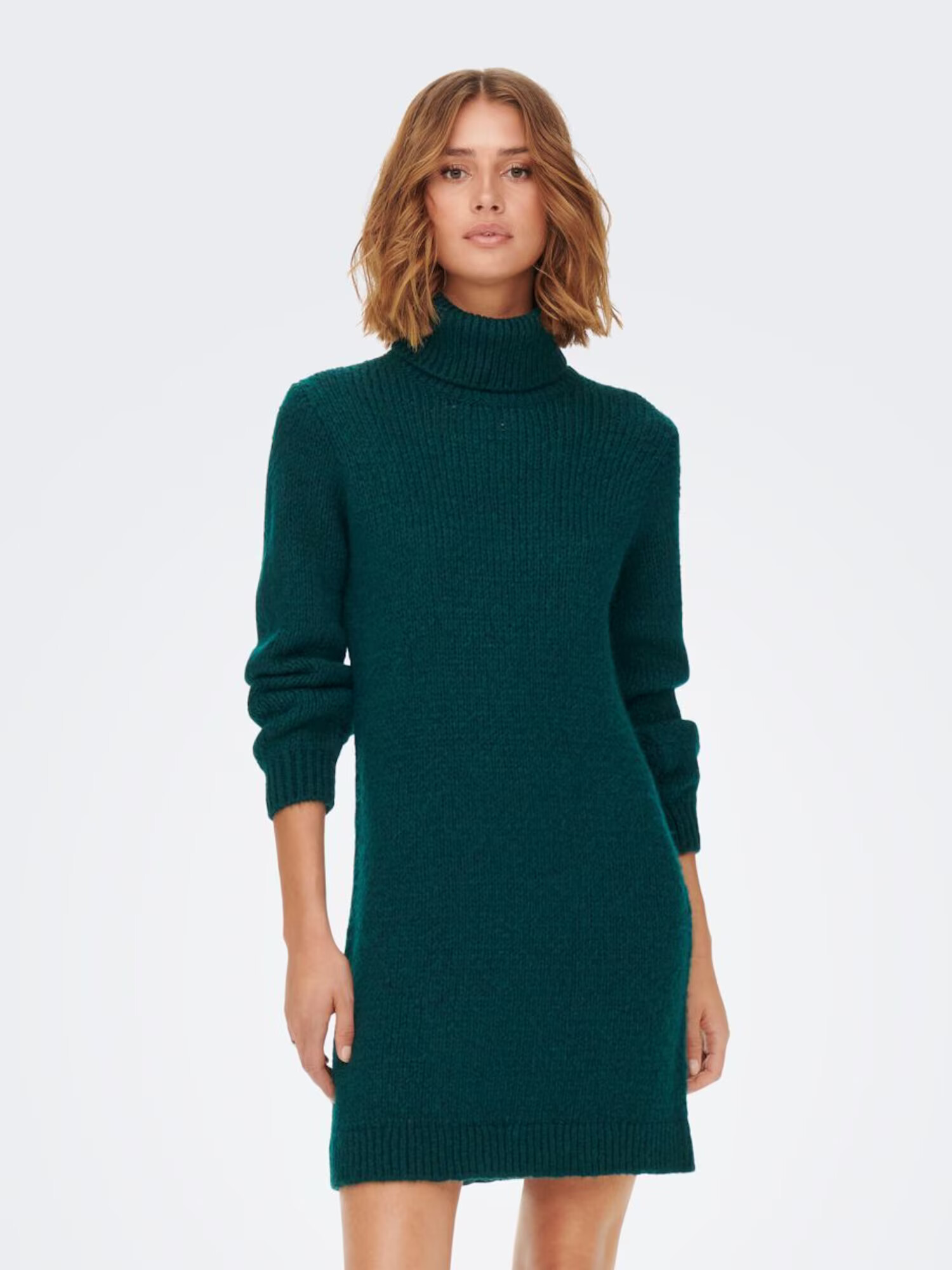 JDY Rochie tricotat 'Dinea' verde smarald - Pled.ro