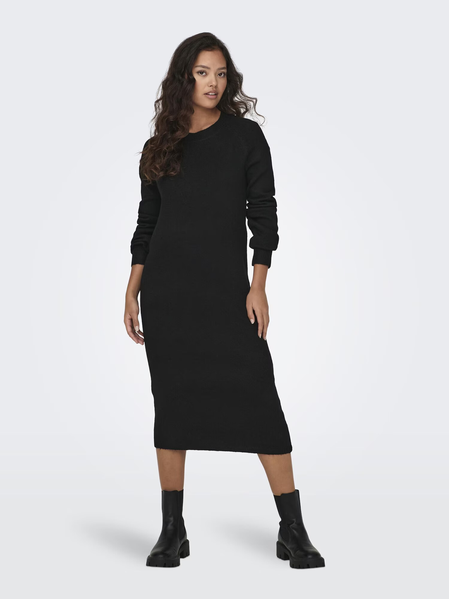 JDY Rochie tricotat 'Rue' negru - Pled.ro