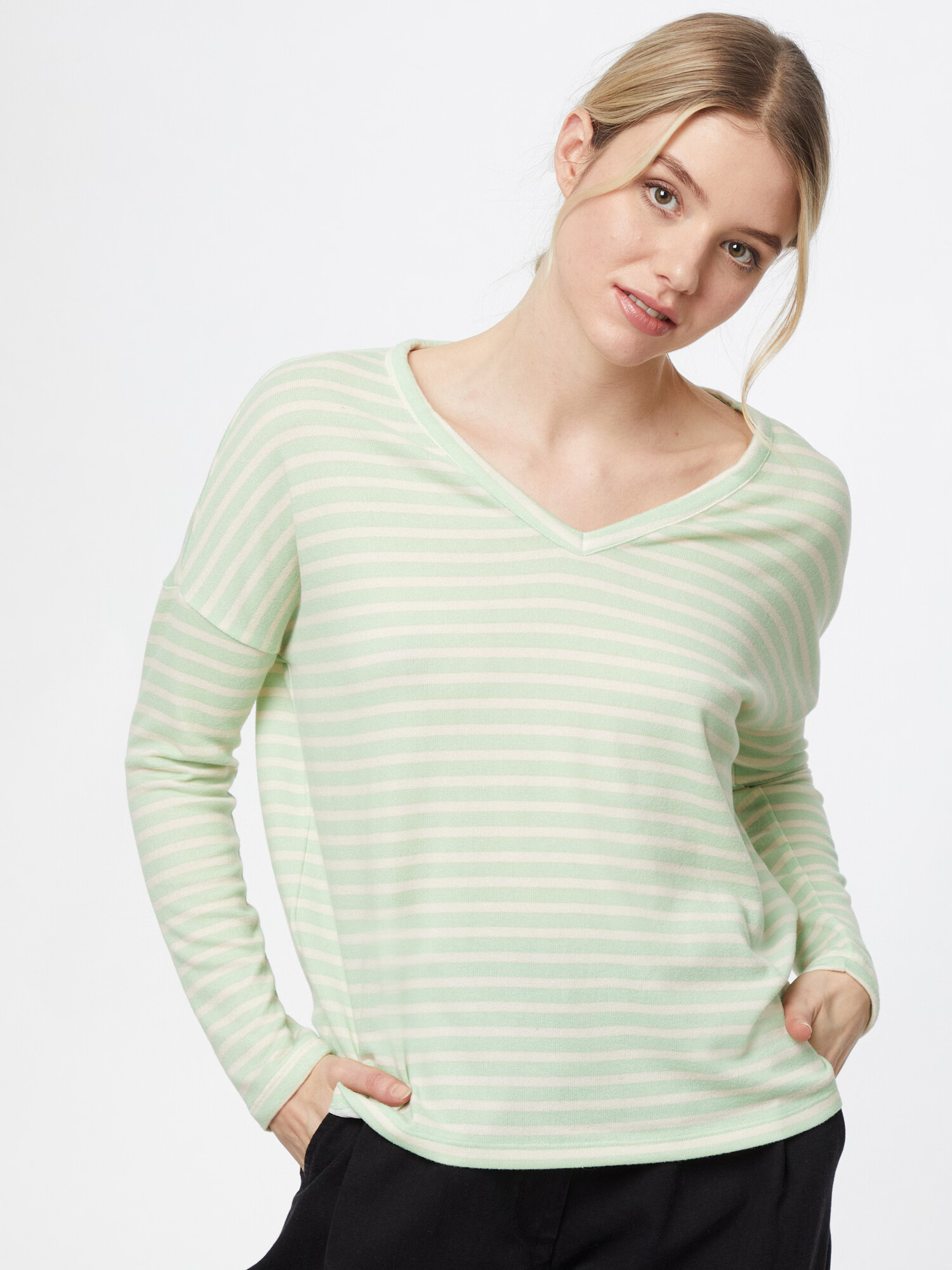 JDY Tricou 'HARLOW' bej deschis / verde pastel - Pled.ro