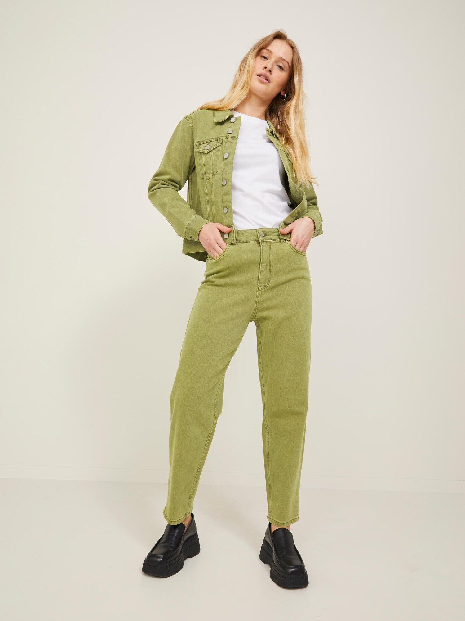 JJXX Jeans 'Lisbon' verde stuf - Pled.ro