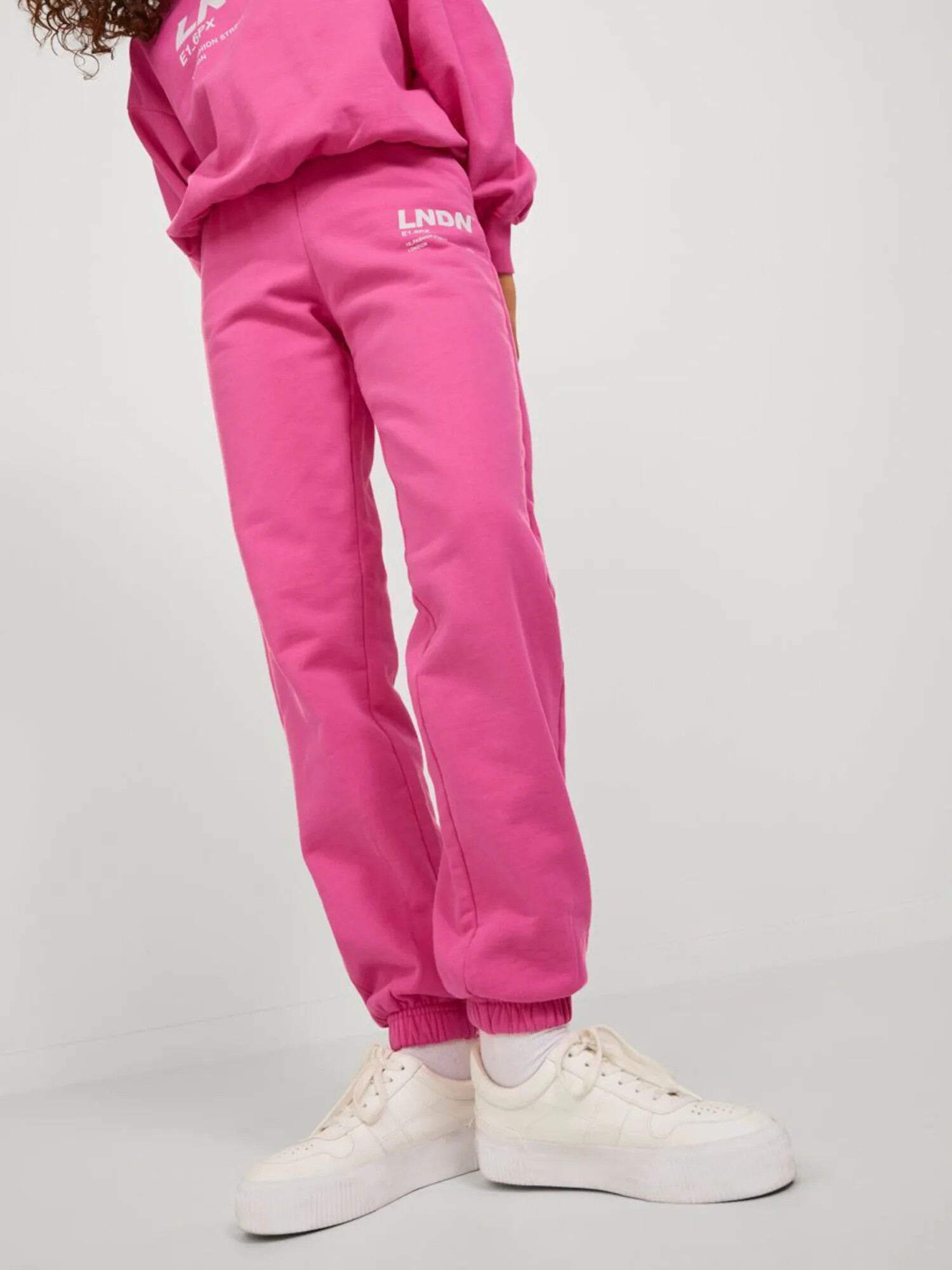 JJXX Pantaloni 'Bianca' roz deschis / alb - Pled.ro