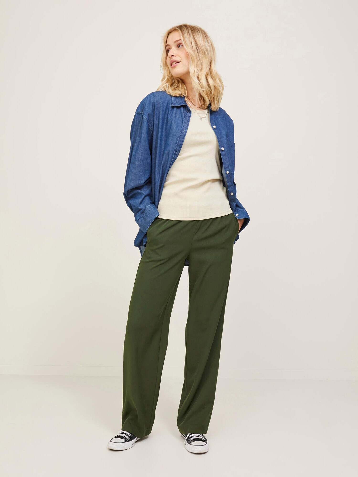 JJXX Pantaloni 'Poppy' oliv - Pled.ro