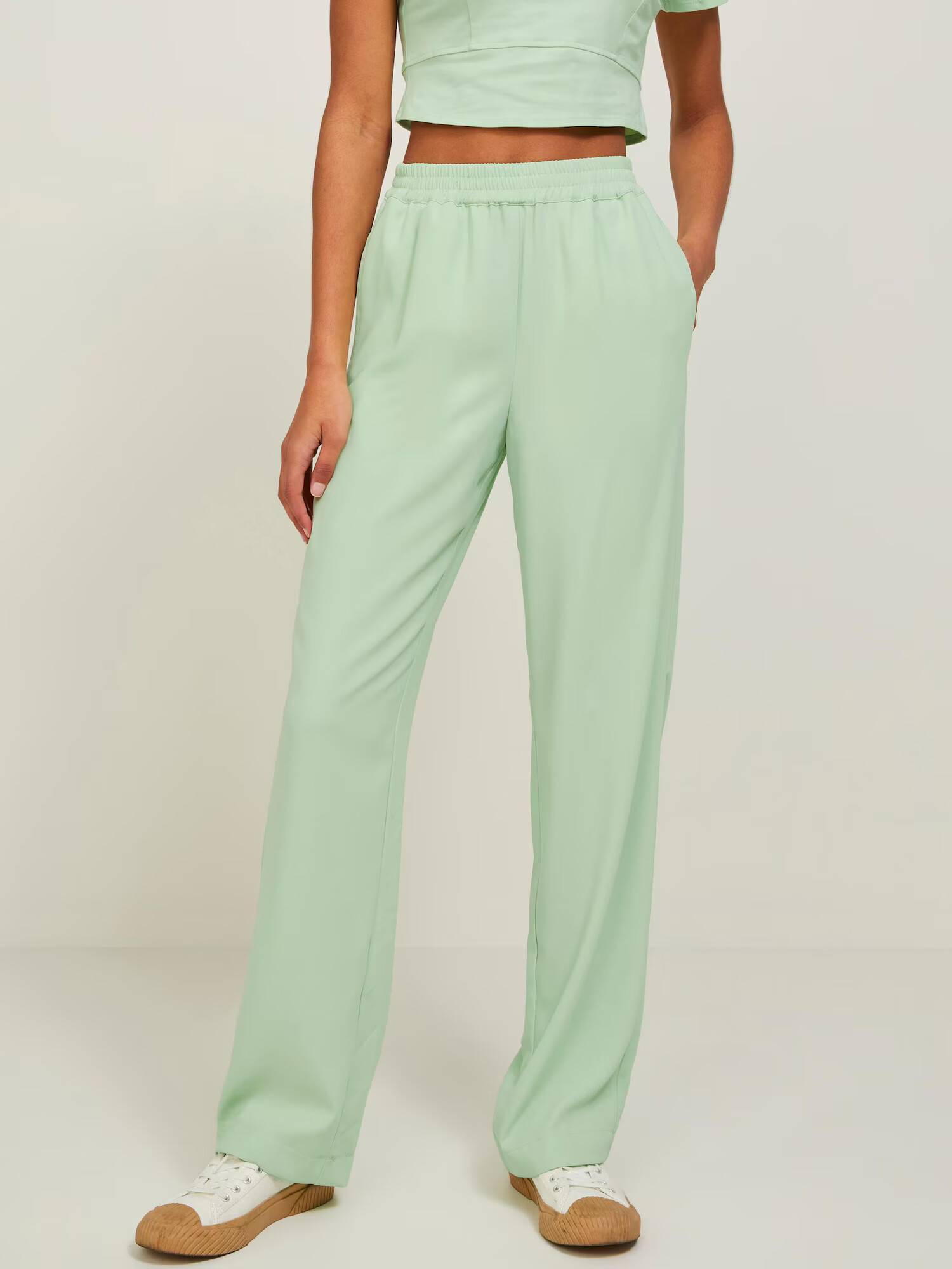 JJXX Pantaloni 'Poppy' verde deschis - Pled.ro