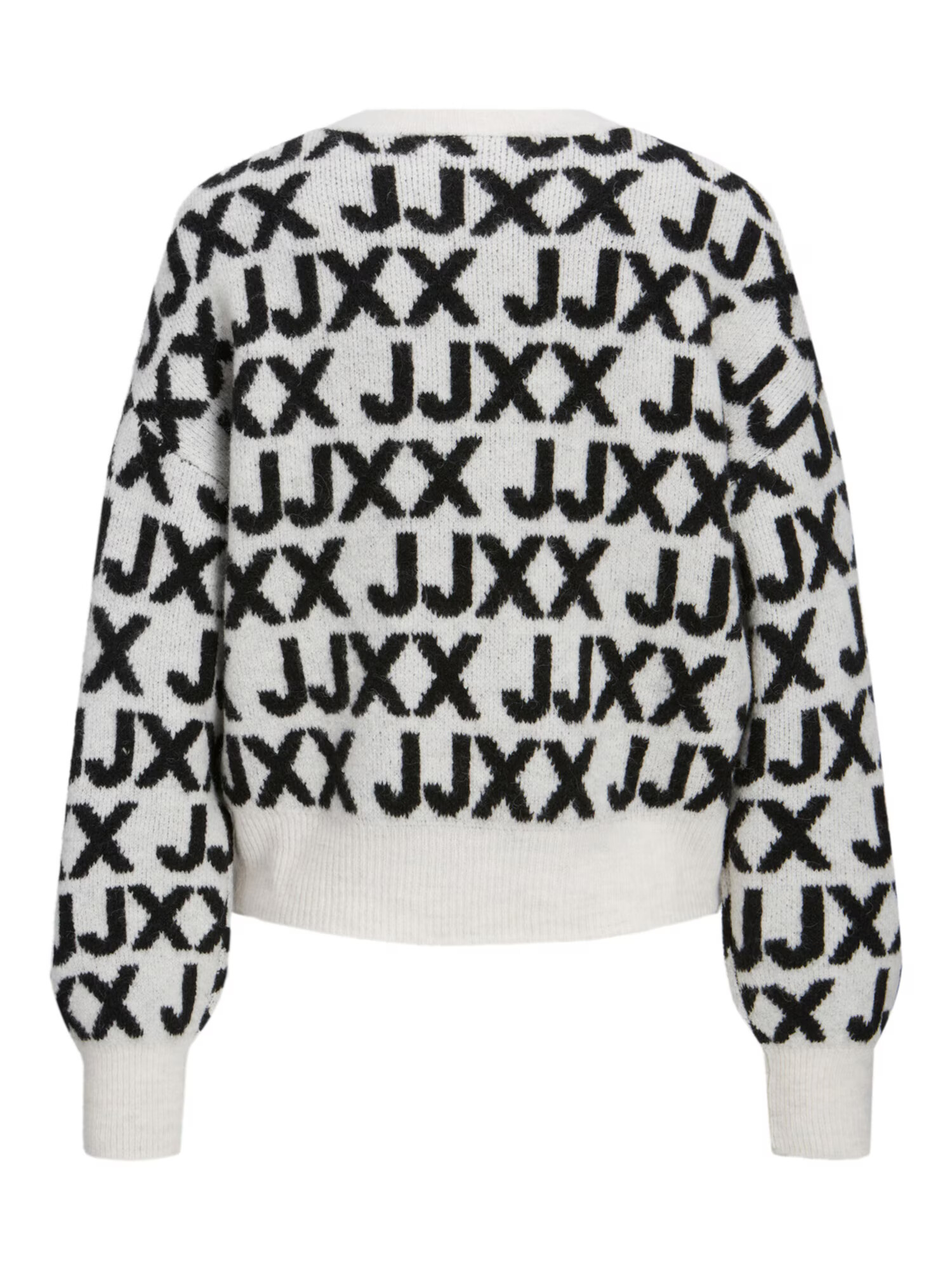 JJXX Pulover 'Francesca' negru / alb - Pled.ro