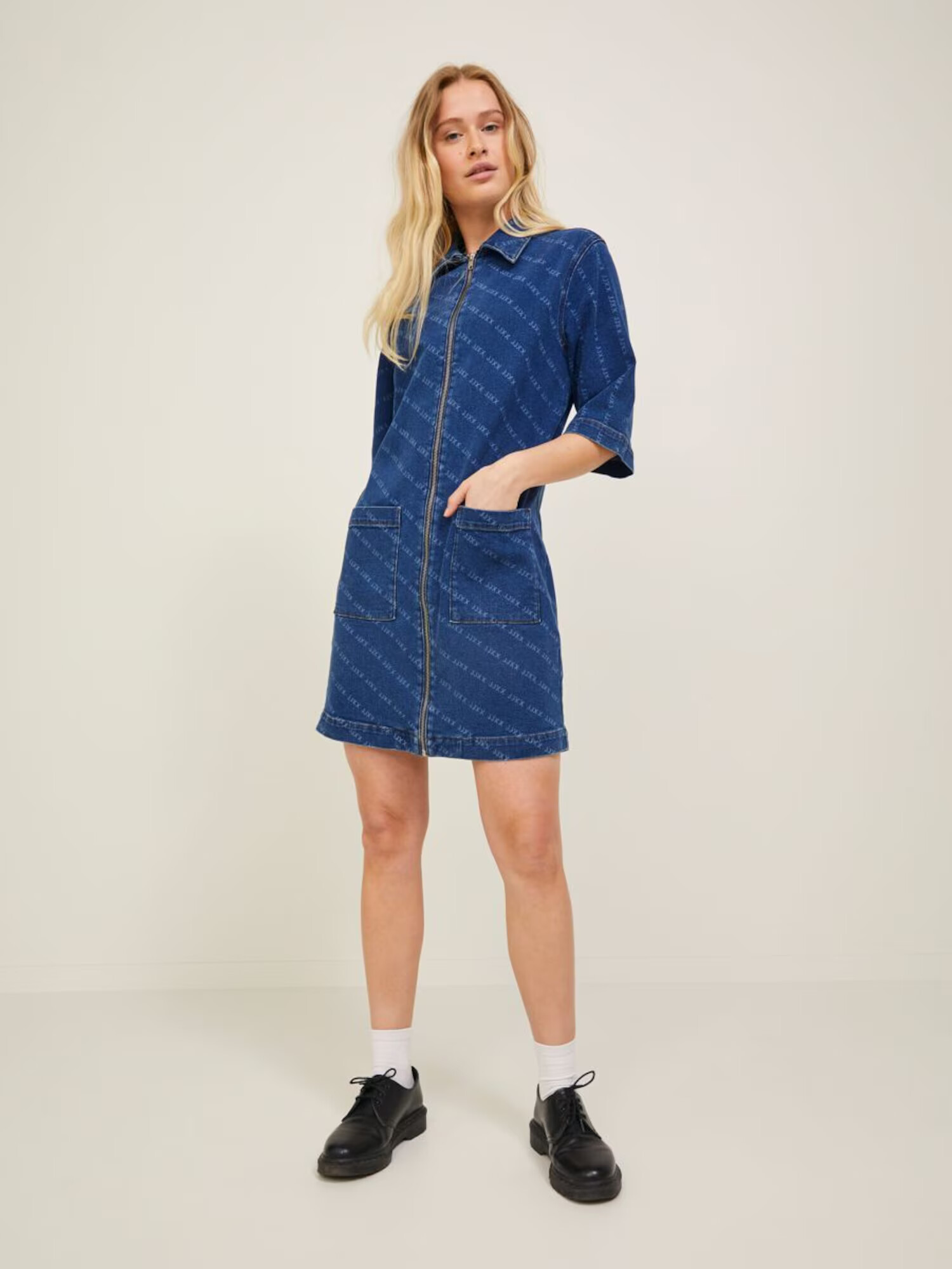 JJXX Rochie 'Lisa' albastru denim - Pled.ro