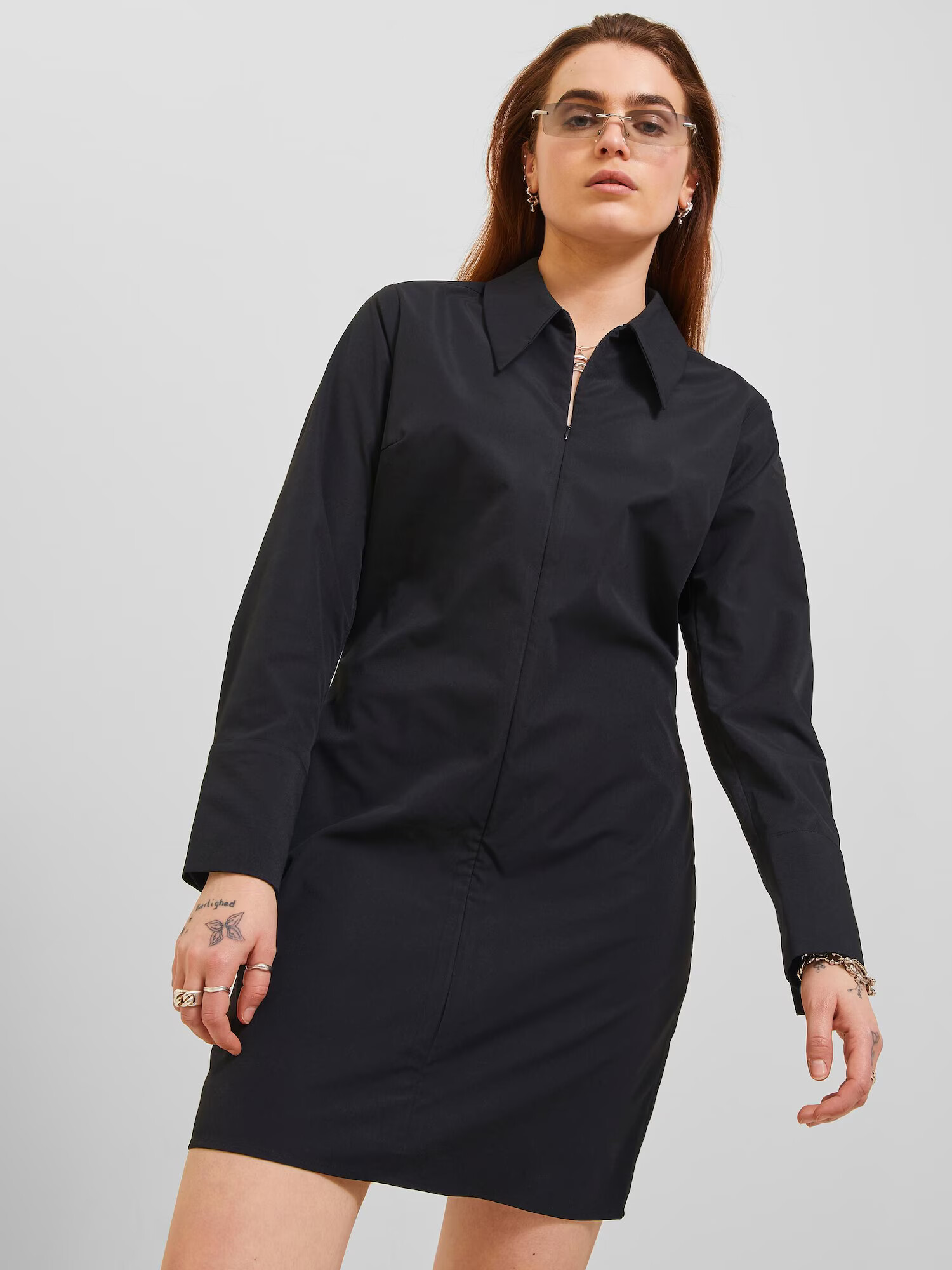 JJXX Rochie tip bluză 'Zonya' negru - Pled.ro