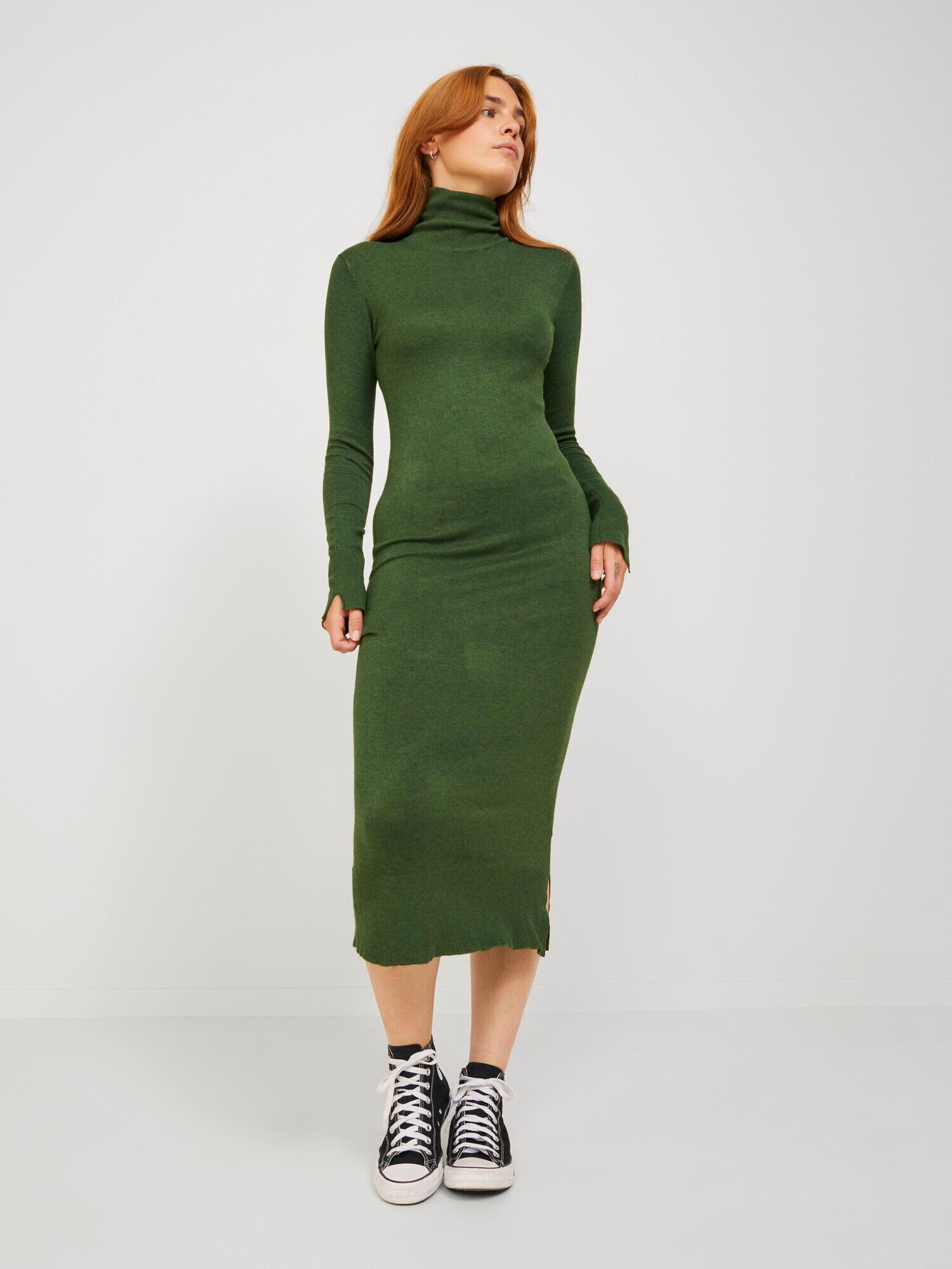 JJXX Rochie 'CAT' verde închis - Pled.ro